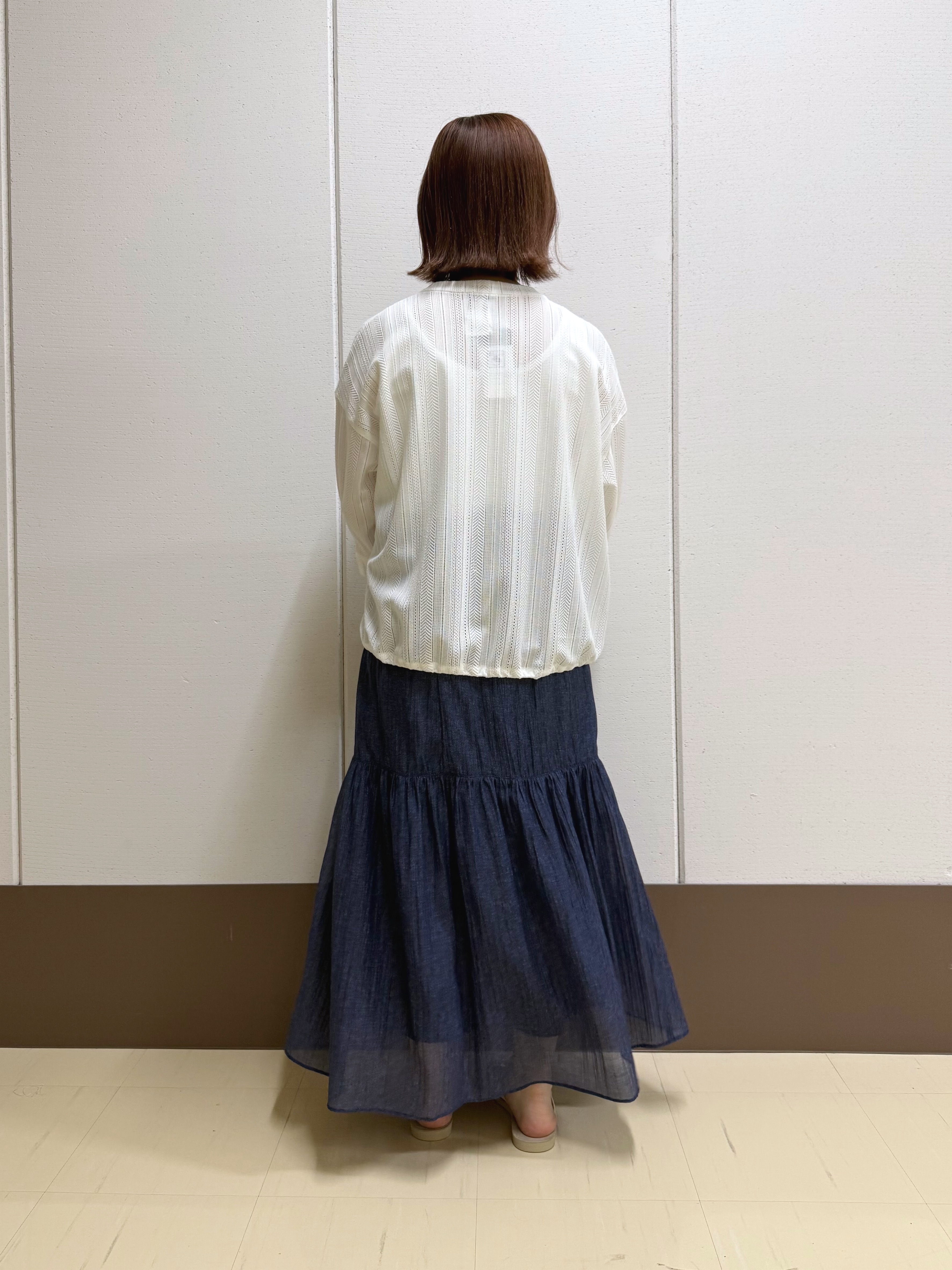 Rikoさんの「INDIVI｜【さらっと素材／洗える】キカレースブラウス」を使ったコーディネート