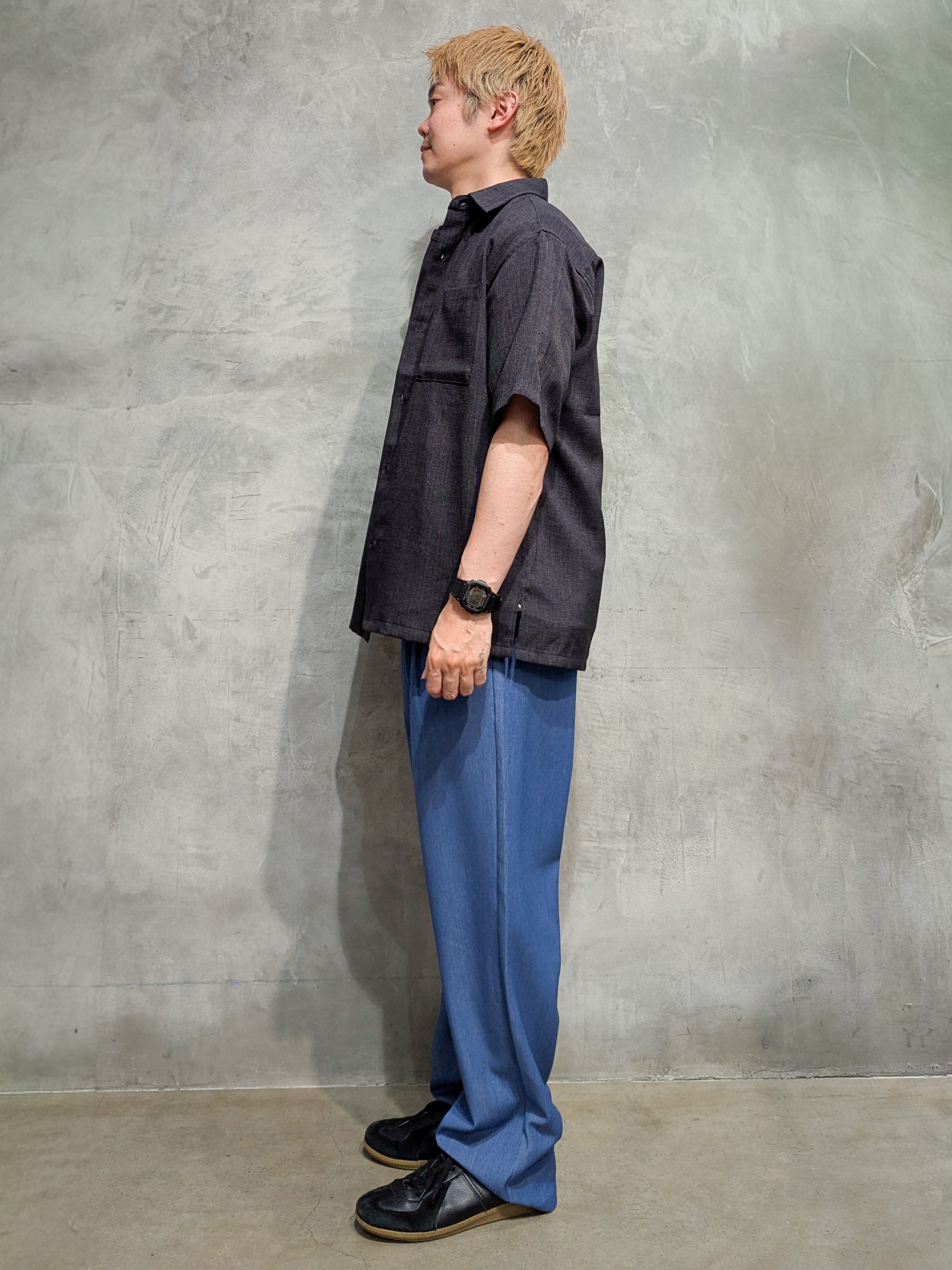 daiさんの「THE SHOP TK｜【LINO FINE】 リネンライク半袖シャツ UVカット／イージーケア／吸水速乾／洗濯機OK／セッ」を使ったコーディネート
