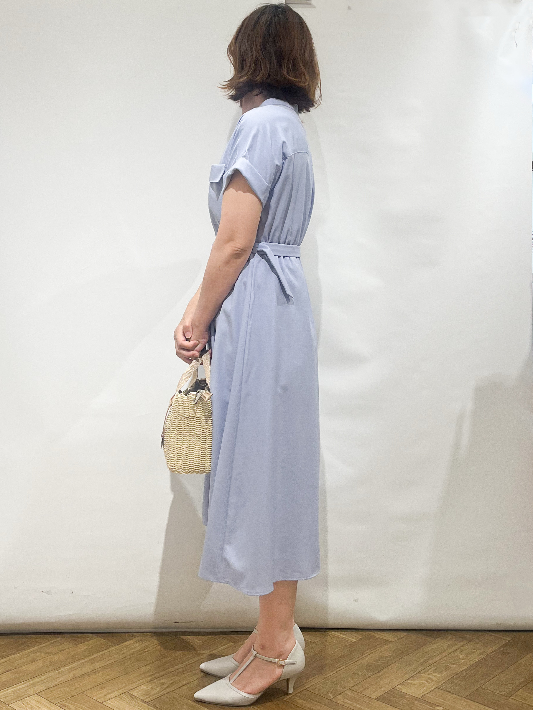 fumiさんの「index｜《7色展開／XS-LLサイズ》ダブルポケットスキッパーシャツワンピース【吸水速乾／防シワ／イージーア」を使ったコーディネート
