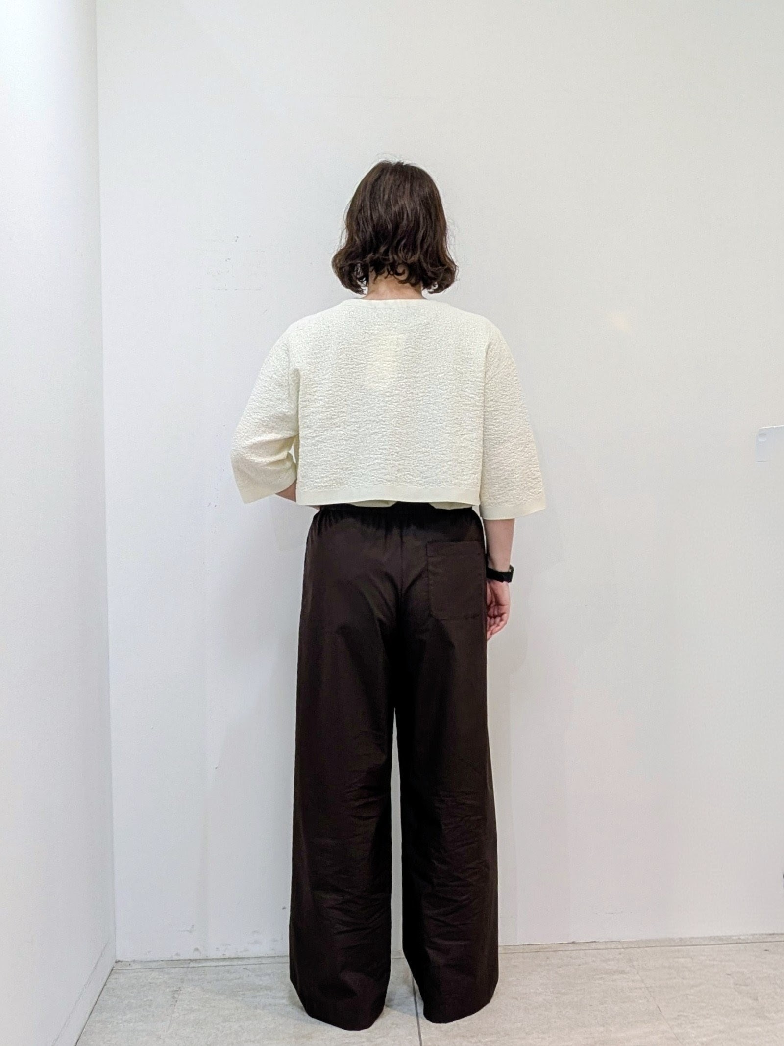 いこさんの「UNTITLED｜【ストレッチ性/洗える】短丈ニットカーディガン」を使ったコーディネート