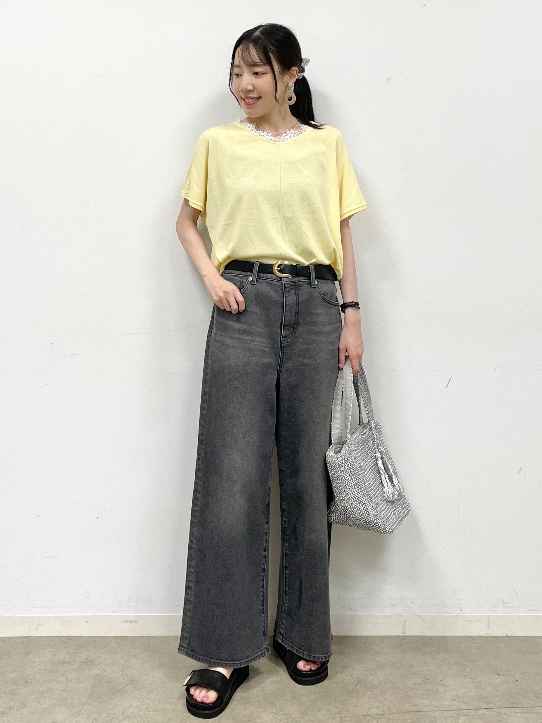 Momoさんの「Reflect｜ランダムチェーンネックレス」を使ったコーディネート