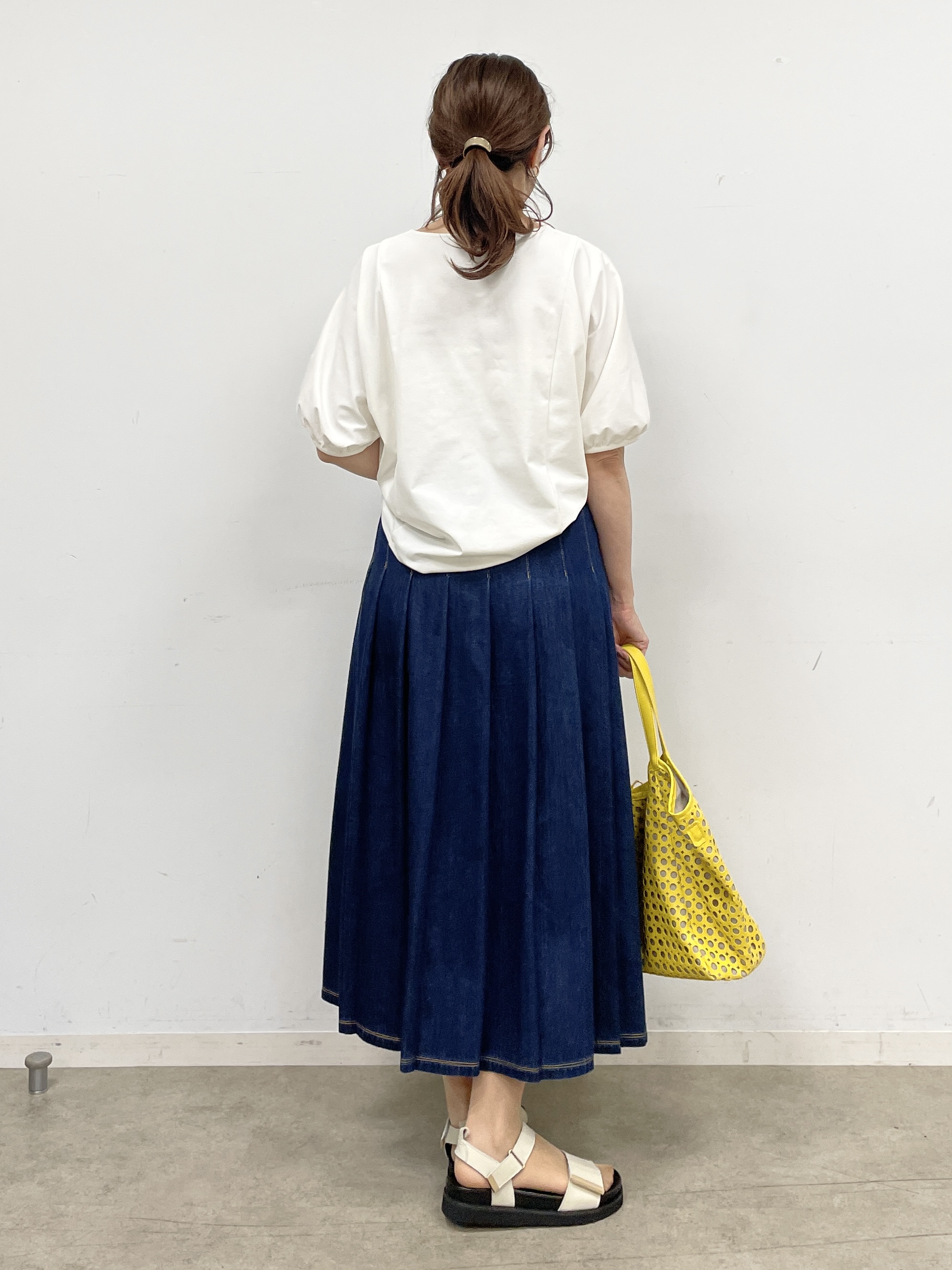 ayaさんの「Reflect｜【UVカット／接触冷感／吸水速乾】ギャザースリーブカットソー」を使ったコーディネート