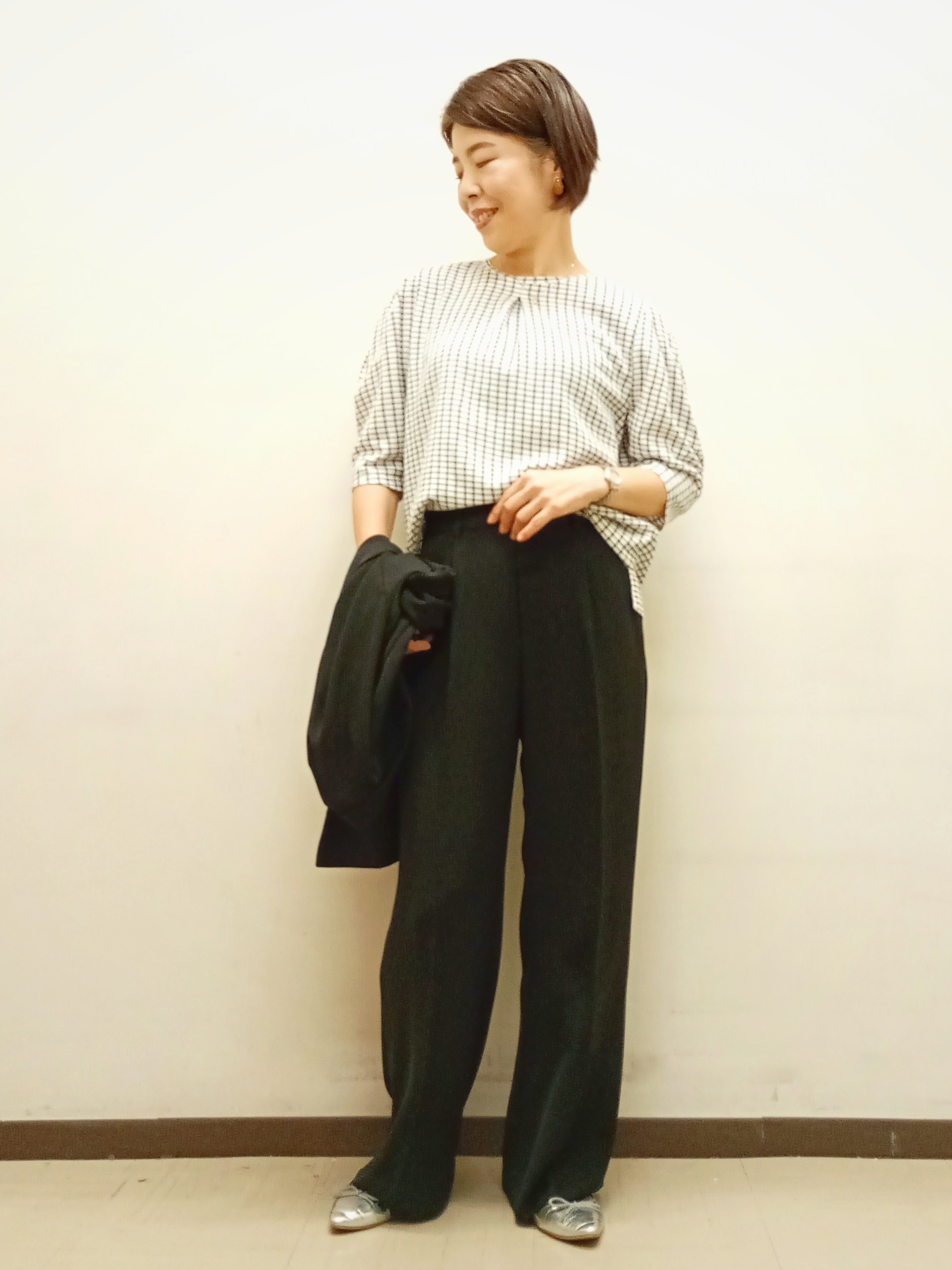 Kさんの「INDIVI｜【洗える／多機能／SETUP可】着る日傘ダブルジャケット」を使ったコーディネート