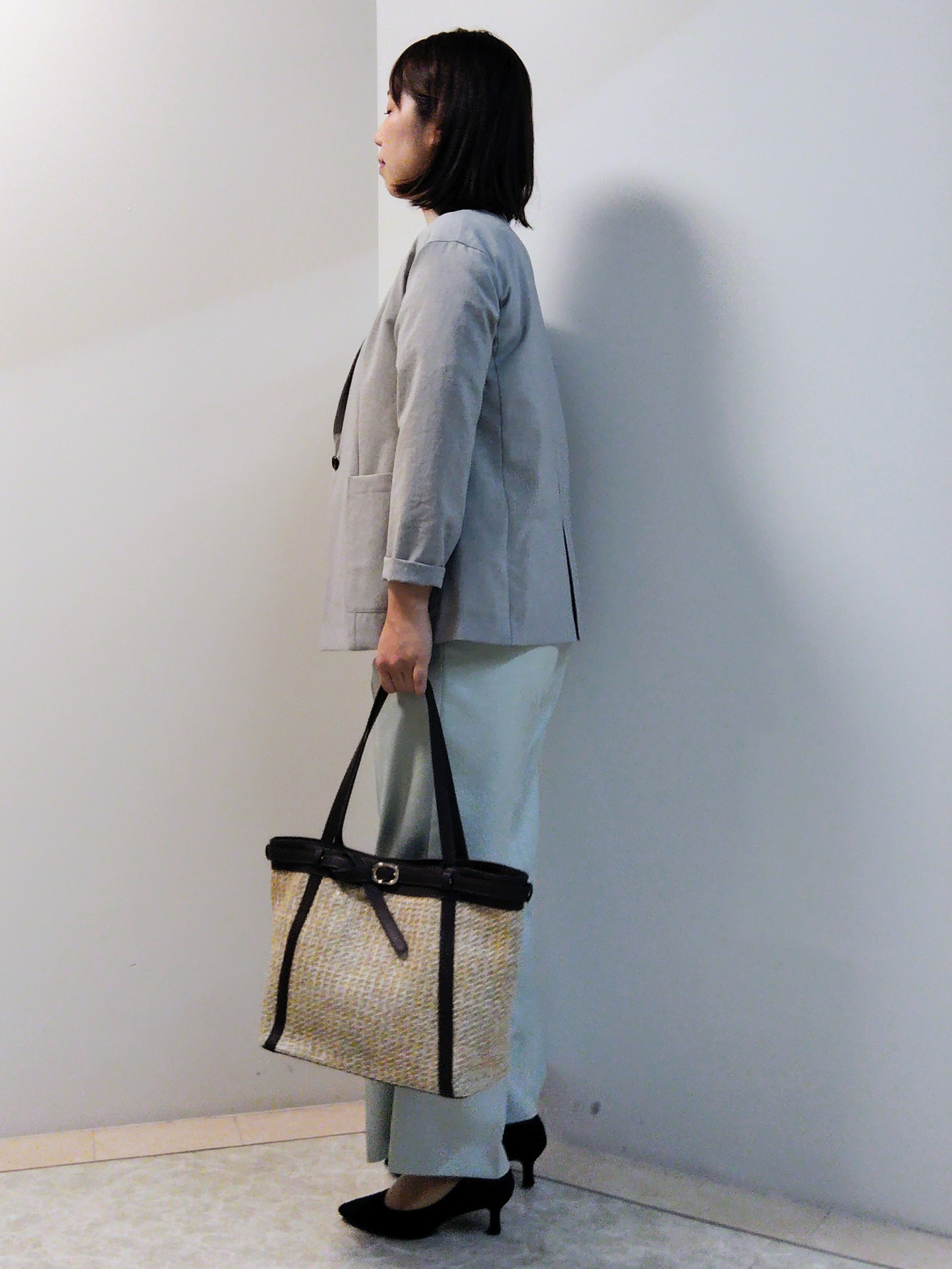 エリさんの「Reflect｜【SS-4Lサイズ／接触冷感／シワになりにくい】リラクシーテーラードジャケット」を使ったコーディネート