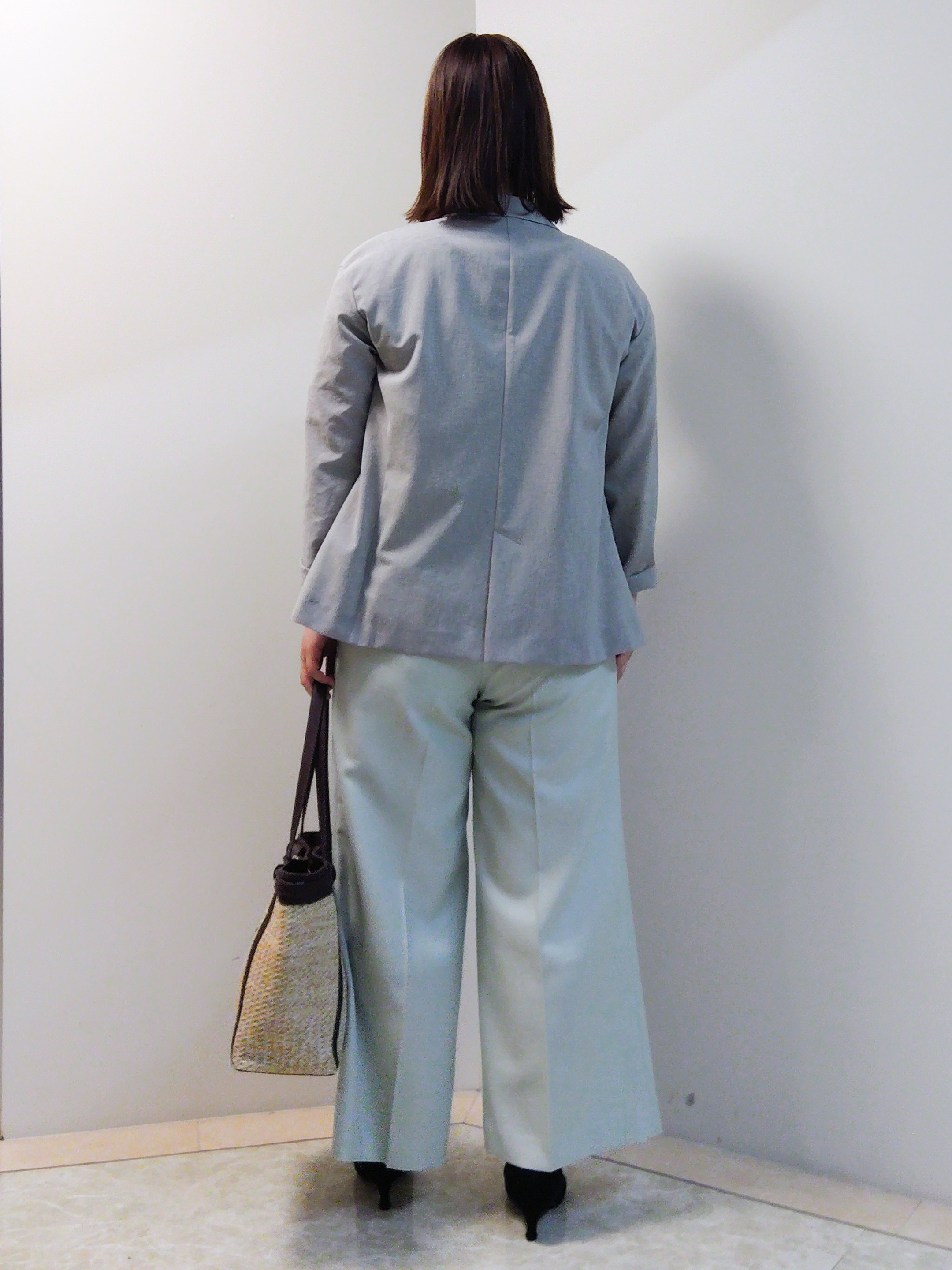 エリさんの「Reflect｜【SS-4Lサイズ／接触冷感／シワになりにくい】リラクシーテーラードジャケット」を使ったコーディネート