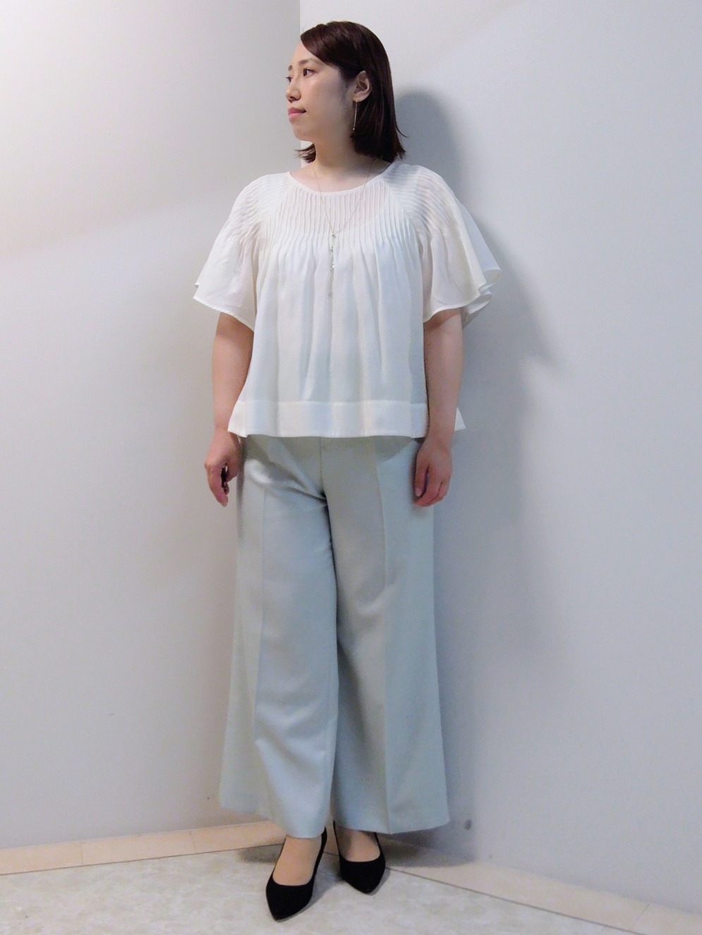 エリさんの「Reflect｜【SS-4Lサイズ／接触冷感／シワになりにくい】リラクシーテーラードジャケット」を使ったコーディネート