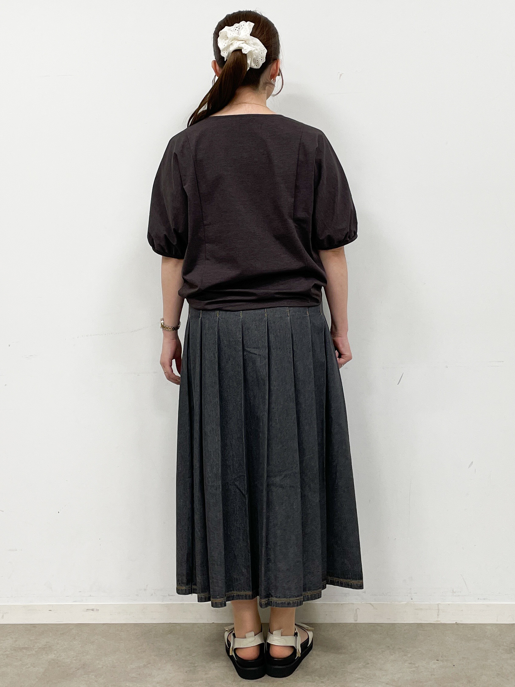 mikikoさんの「Reflect｜【UVカット／接触冷感／吸水速乾】ギャザースリーブカットソー」を使ったコーディネート