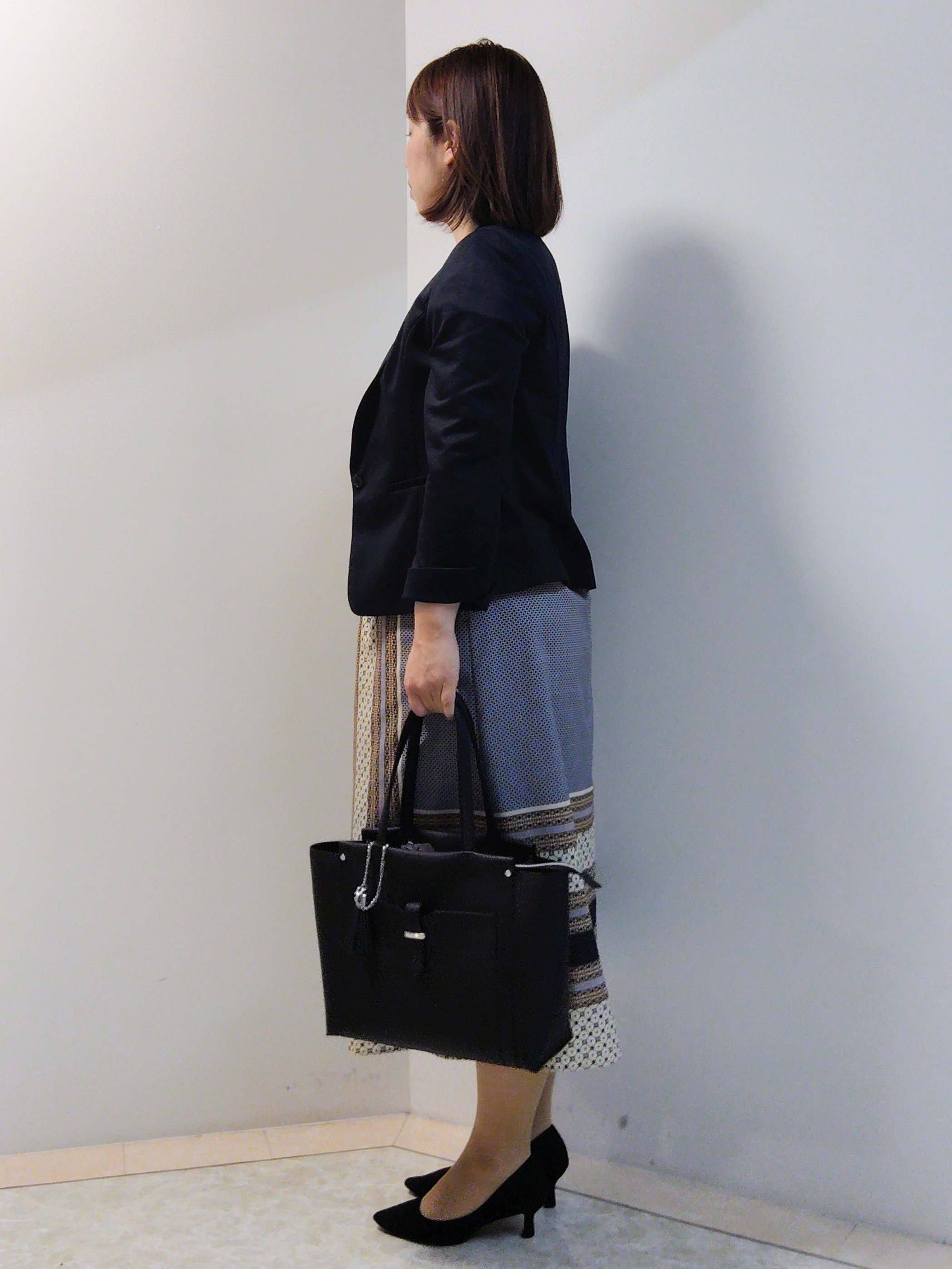 エリさんの「Reflect｜【SS-4Lサイズ／UVカット／接触冷感】匠ジャケット／ベーシックテーラード」を使ったコーディネート