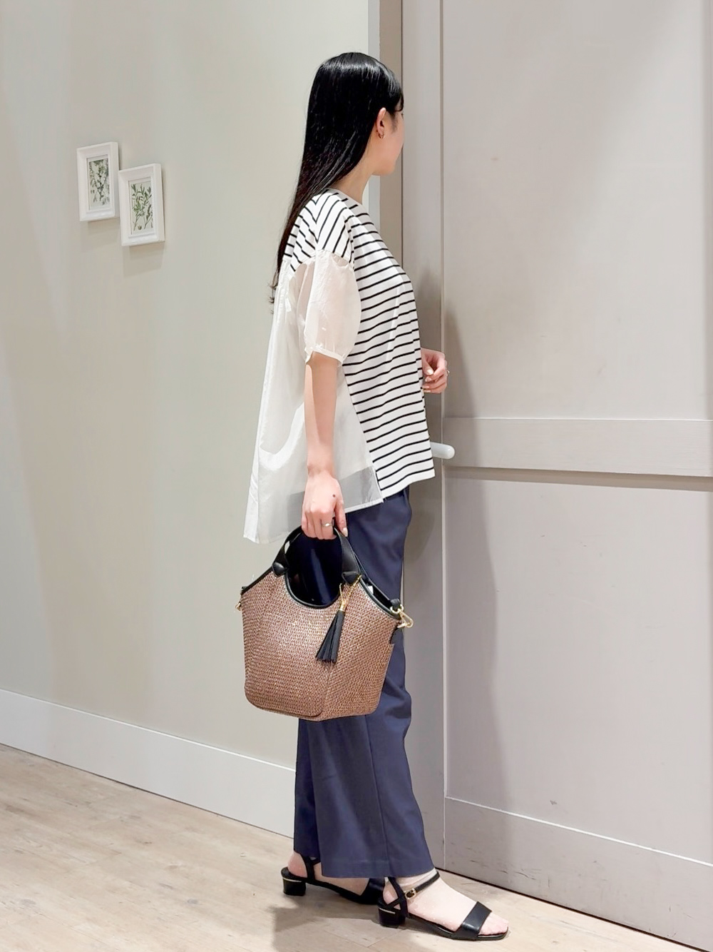 Mayuさんの「grove｜【貴島明日香さん着用/UVカット】体型カバー叶う、バックプリーツTシャツ」を使ったコーディネート