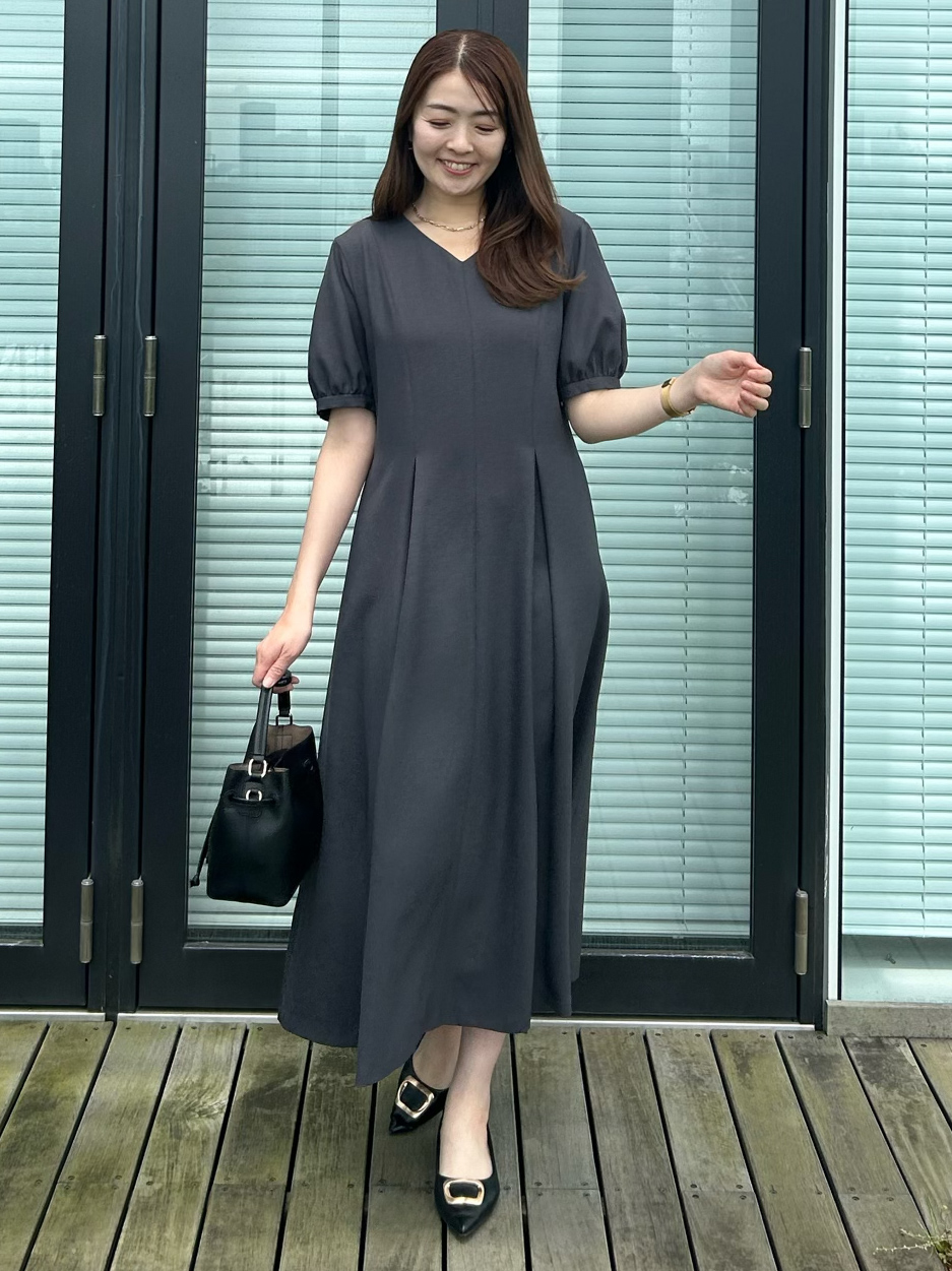 hayaseさんの「COUP DE CHANCE｜【手洗い可／日本製】サックワンピース」を使ったコーディネート