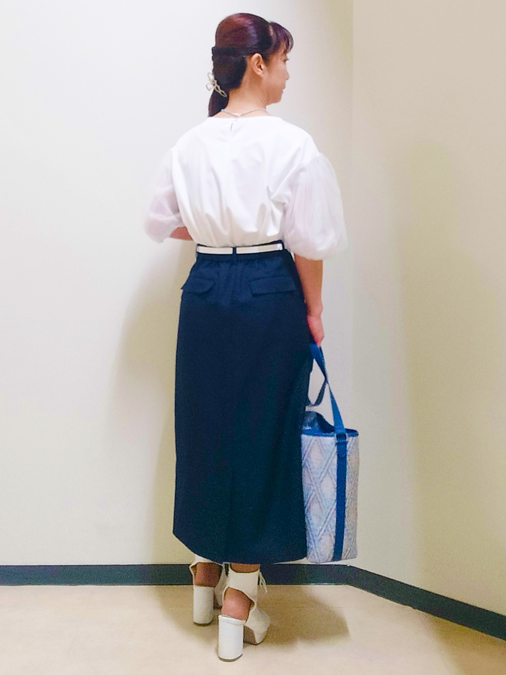 花さんの「Reflect｜【UVカット／接触冷感／吸水速乾】チュールスリーブプルオーバー」を使ったコーディネート