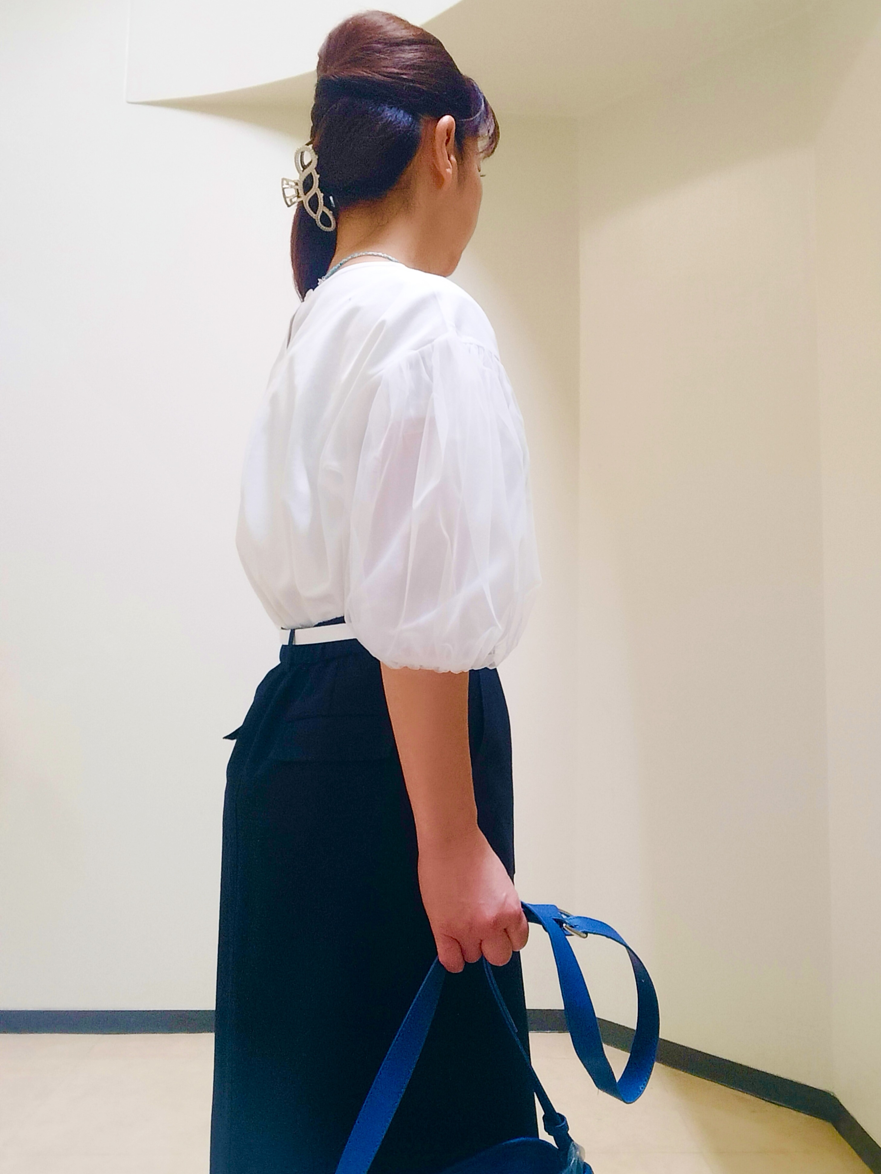 花さんの「Reflect｜【UVカット／接触冷感／吸水速乾】チュールスリーブプルオーバー」を使ったコーディネート