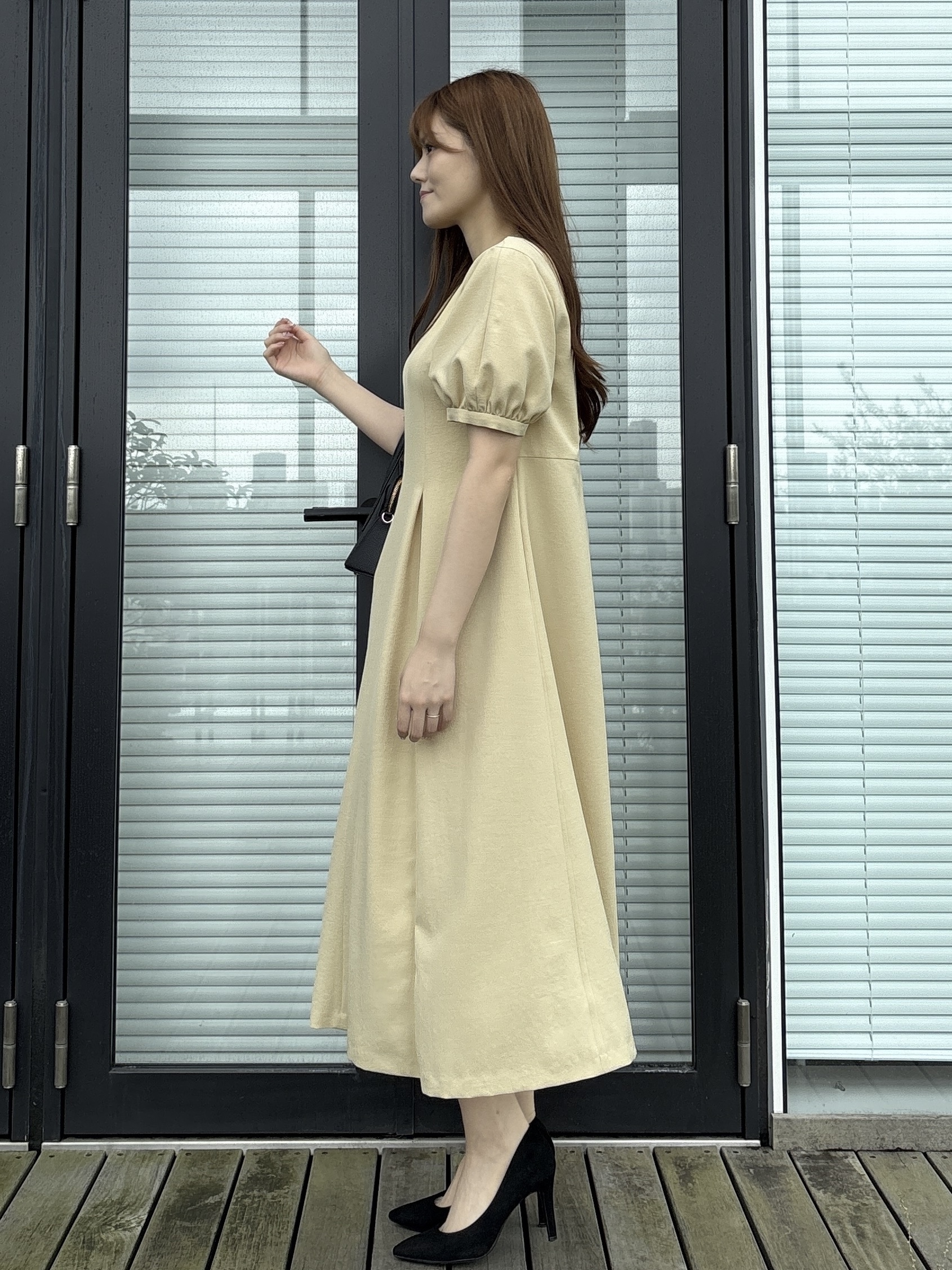 sayaさんの「COUP DE CHANCE｜【手洗い可／日本製】サックワンピース」を使ったコーディネート