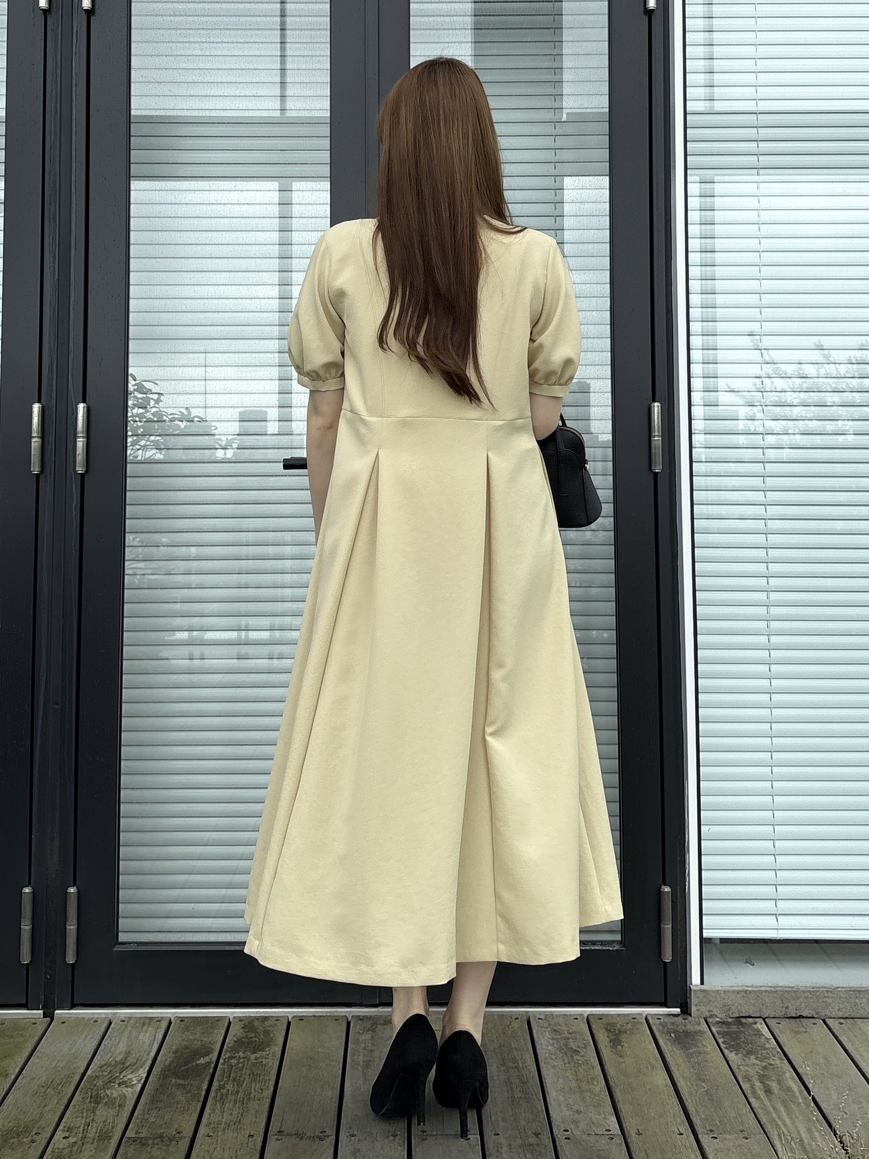 sayaさんの「COUP DE CHANCE｜【手洗い可／日本製】サックワンピース」を使ったコーディネート
