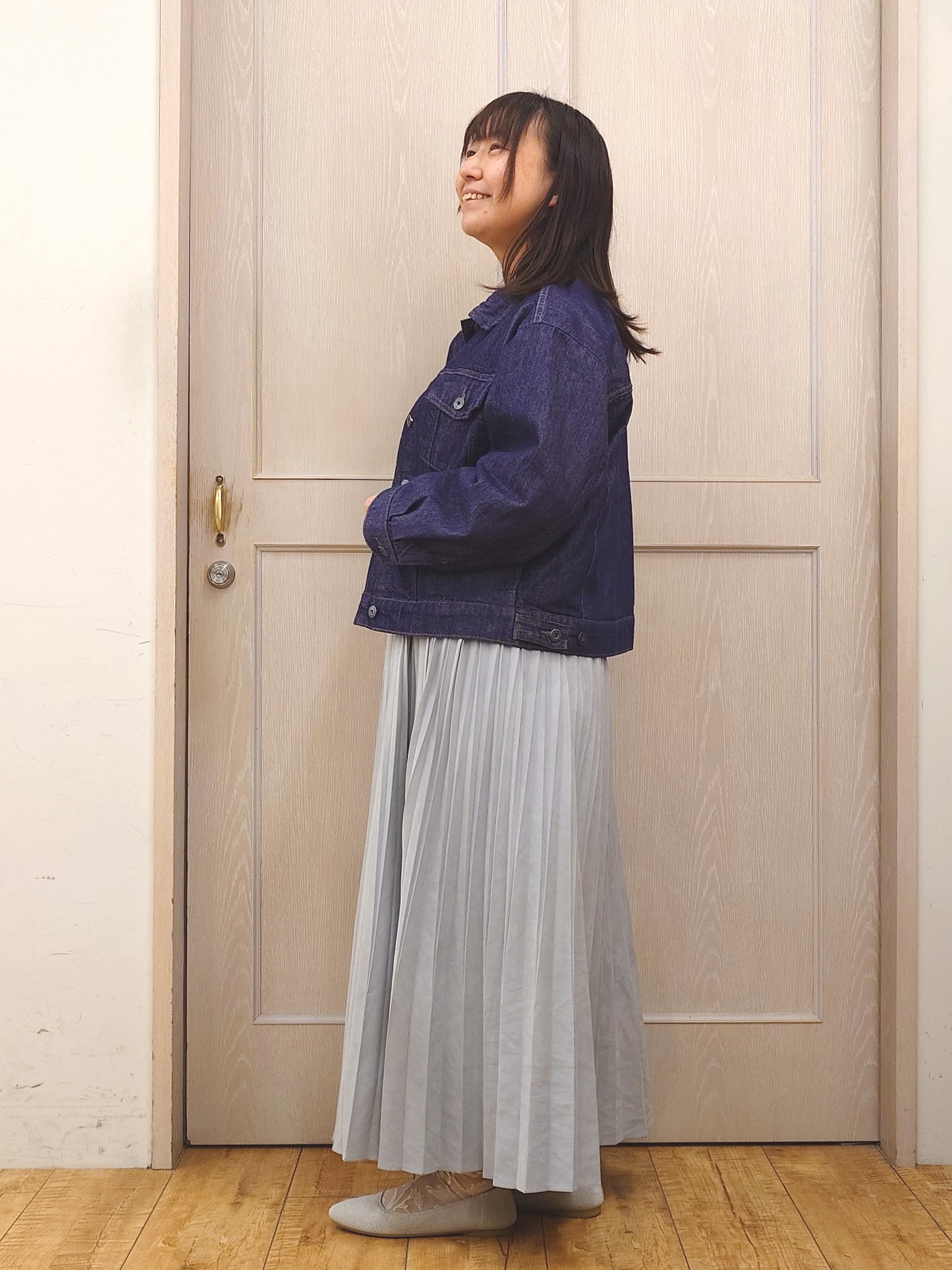 とろろさんの「SHOO･LA･RUE｜【SHOO・LA・RUE DENIM】羽織るだけでこなれる　オーバーサイズデニムジャケット」を使ったコーディネート