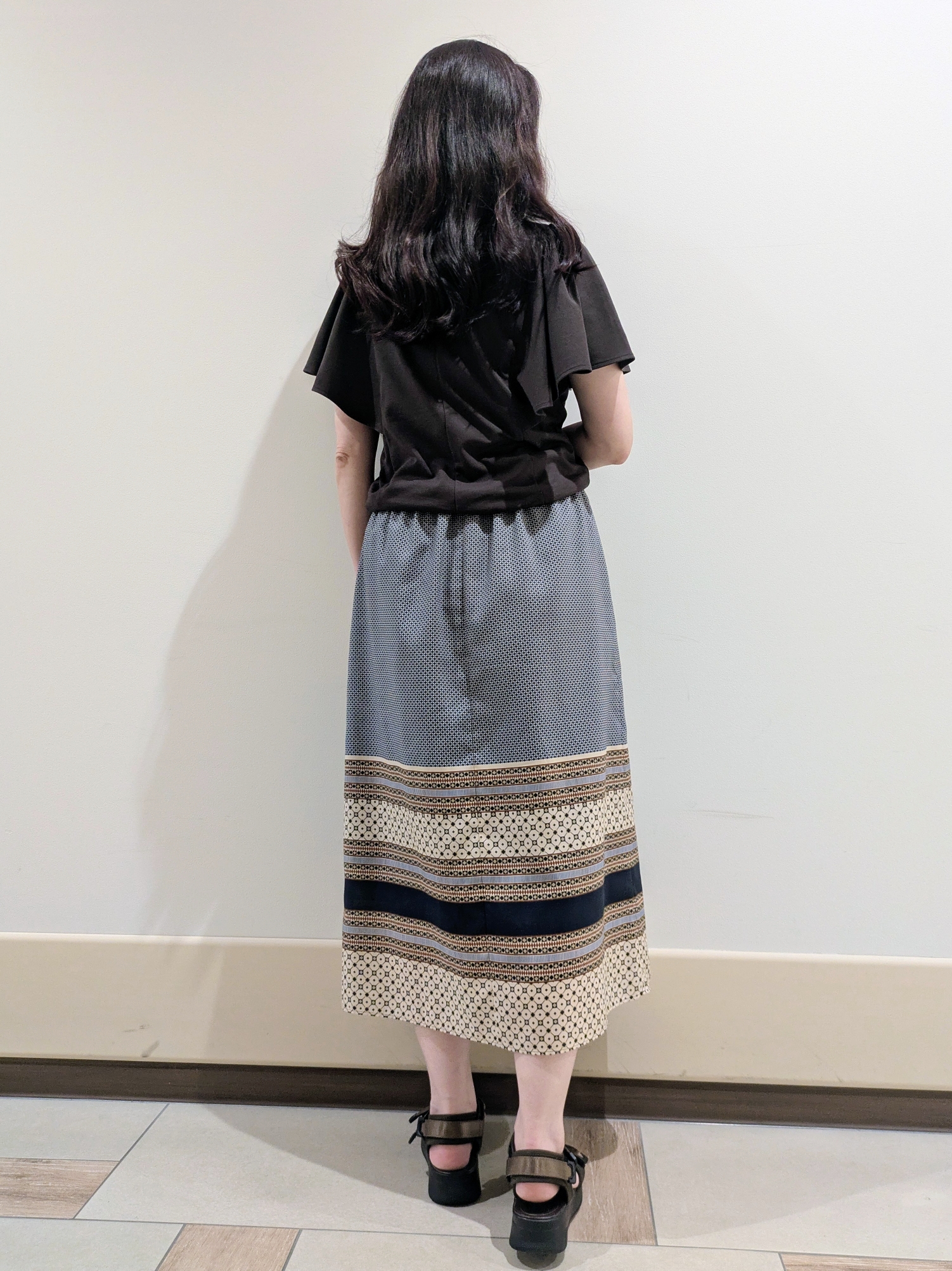 imamiさんの「Reflect｜【UVカット／接触冷感／吸水速乾】フレアスリーブトップス」を使ったコーディネート