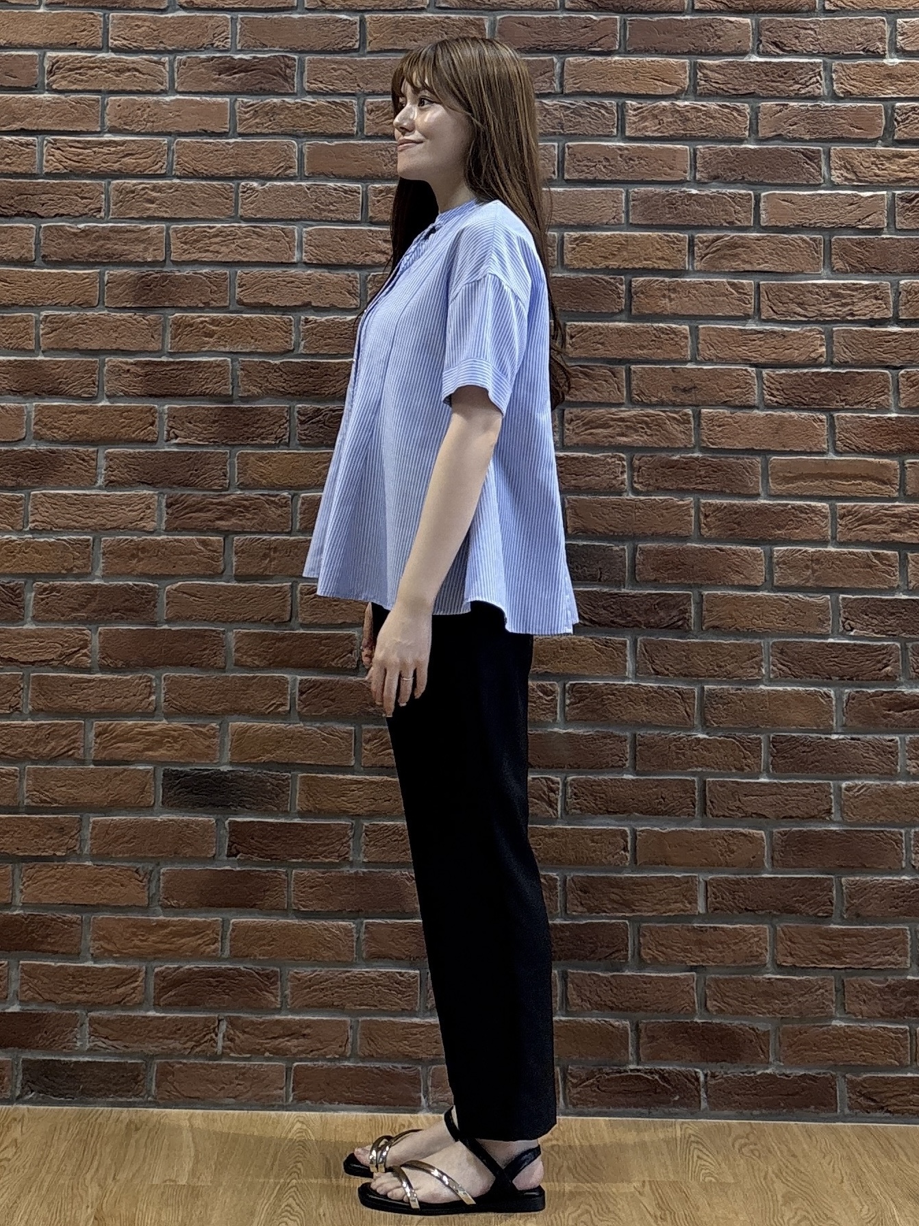 sayaさんの「grove｜【洗濯機OK・ひんやり】さらっと軽やか、夏のフレアシャツ」を使ったコーディネート