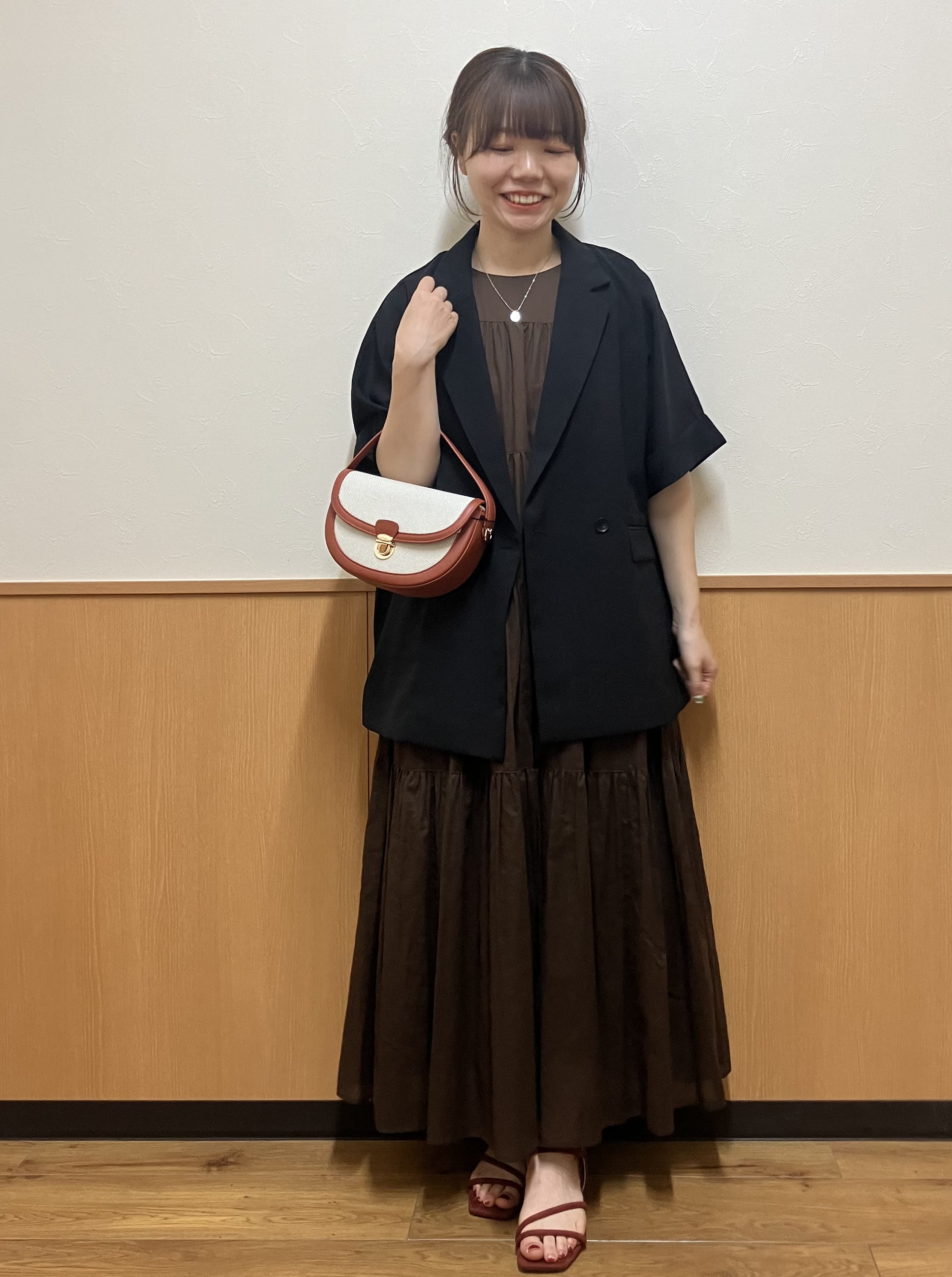 MAYUKIさんの「index｜【接触冷感／吸水速乾／防シワ】リネンライクテーラードジャケット《洗濯機OK》」を使ったコーディネート