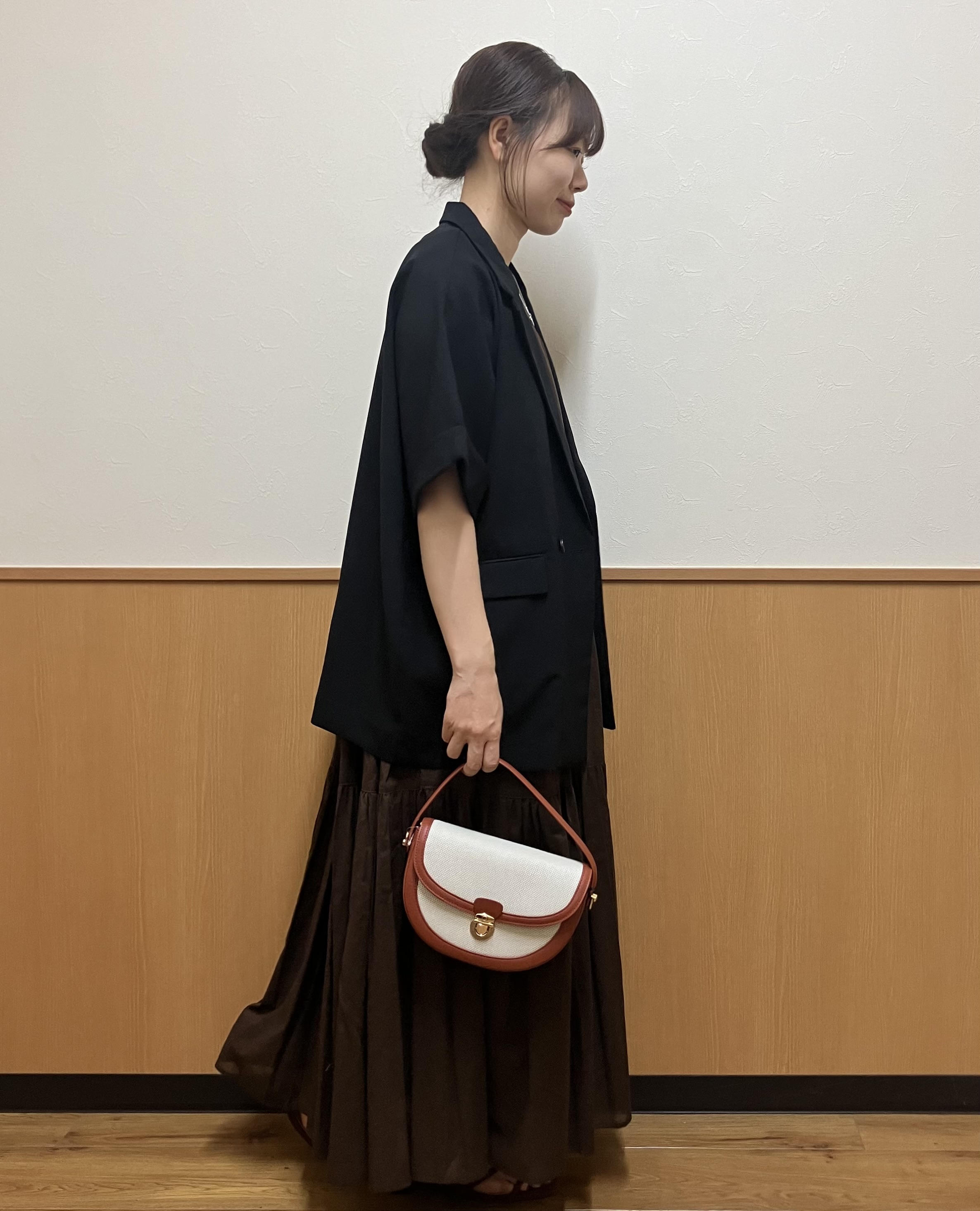 MAYUKIさんの「index｜【接触冷感／吸水速乾／防シワ】リネンライクテーラードジャケット《洗濯機OK》」を使ったコーディネート