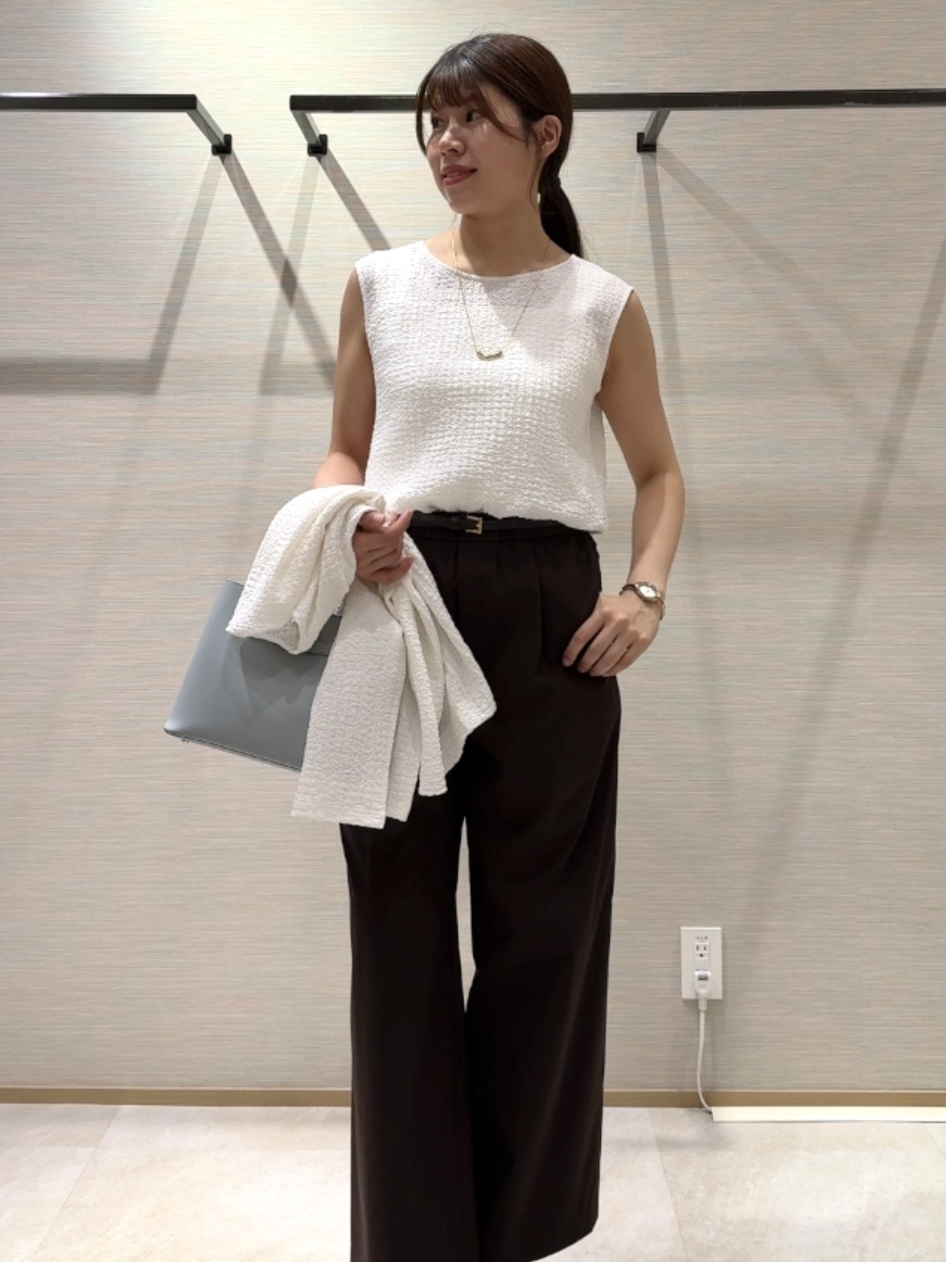 nanaさんの「UNTITLED｜【アンサンブル可】ポコポコカーディガン」を使ったコーディネート