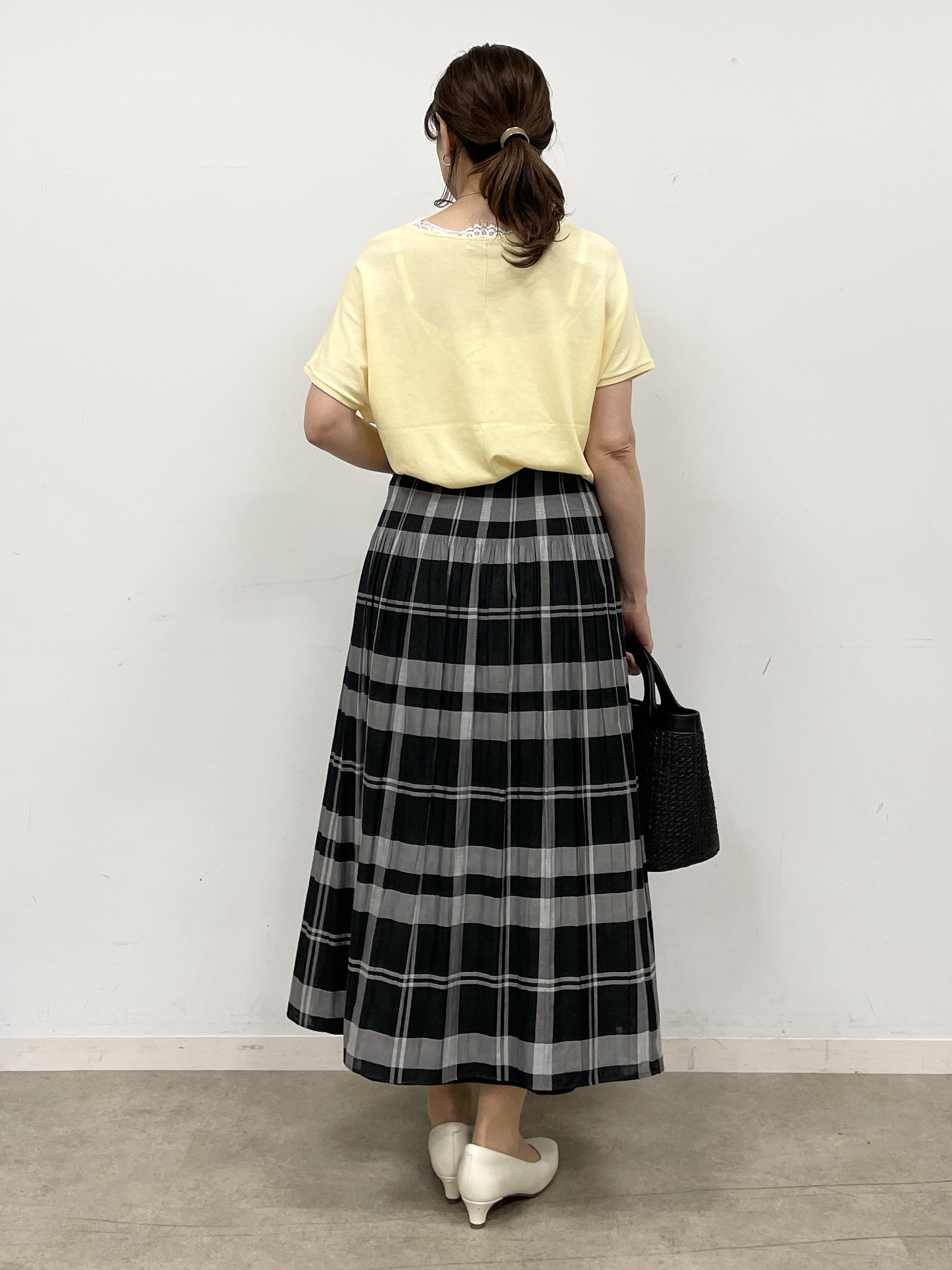 ayaさんの「Reflect｜【リバーシブル／セットアップ／手洗い可】チェック柄フレアスカート」を使ったコーディネート