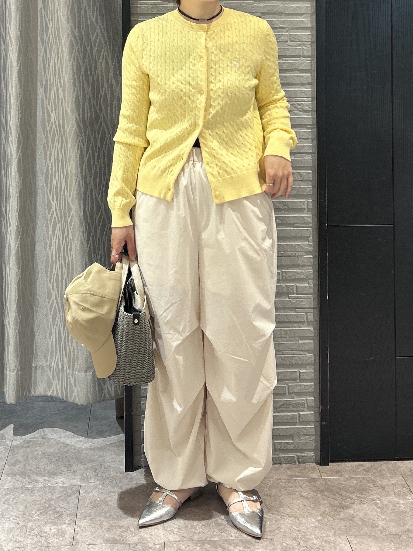 ga_riさんの「THE SHOP TK｜【POLO BCS 別注】ケーブルカーディガン」を使ったコーディネート