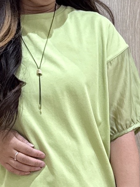 sachiさんの「grove｜【貴島明日香さん着用/UVカット】体型カバー叶う、バックプリーツTシャツ」を使ったコーディネート