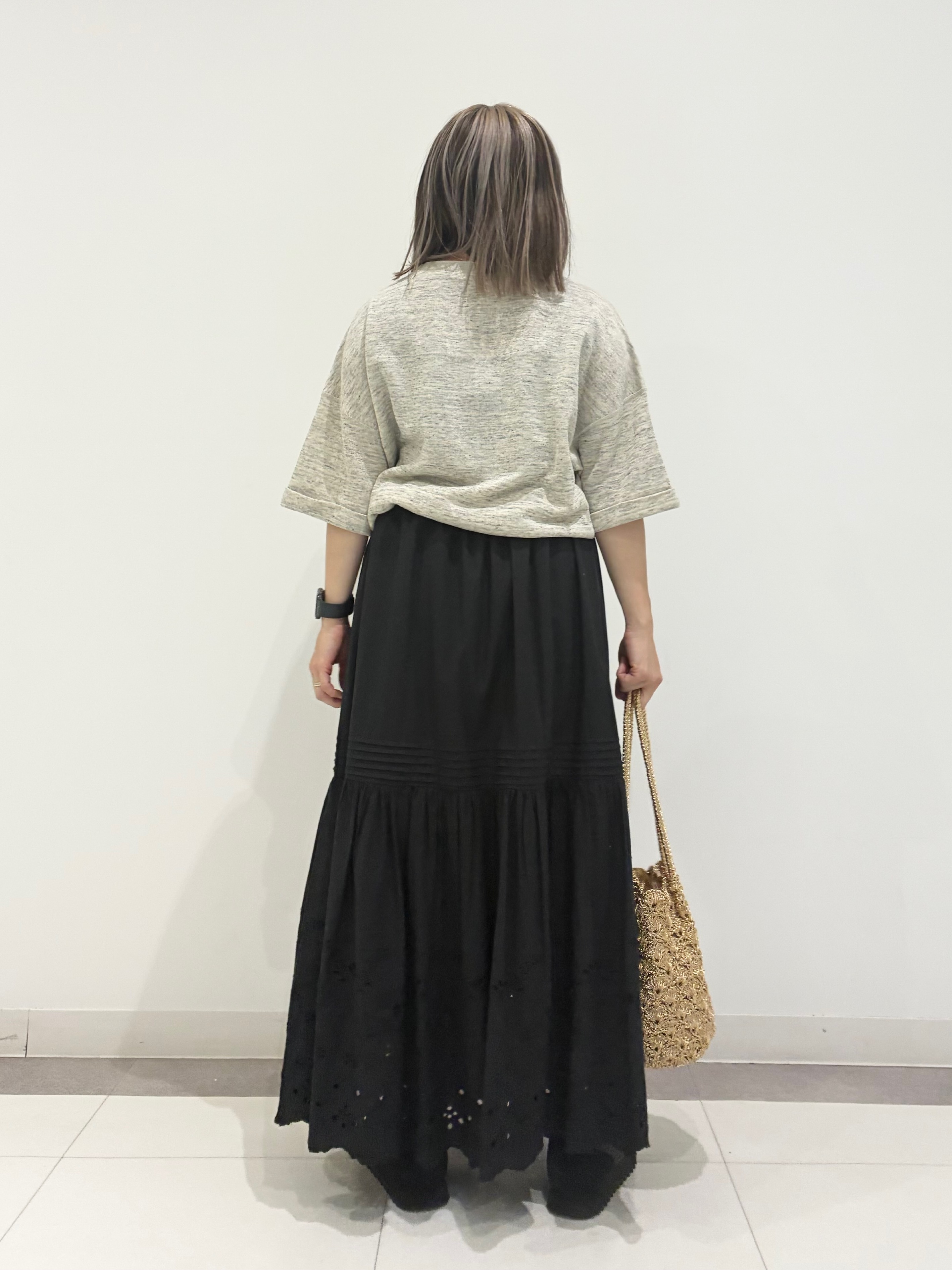 Reecoさんの「DRESSTERIOR｜【ウォッシャブル/セットアップ可】リネン混裏毛ドロストプルオーバー」を使ったコーディネート