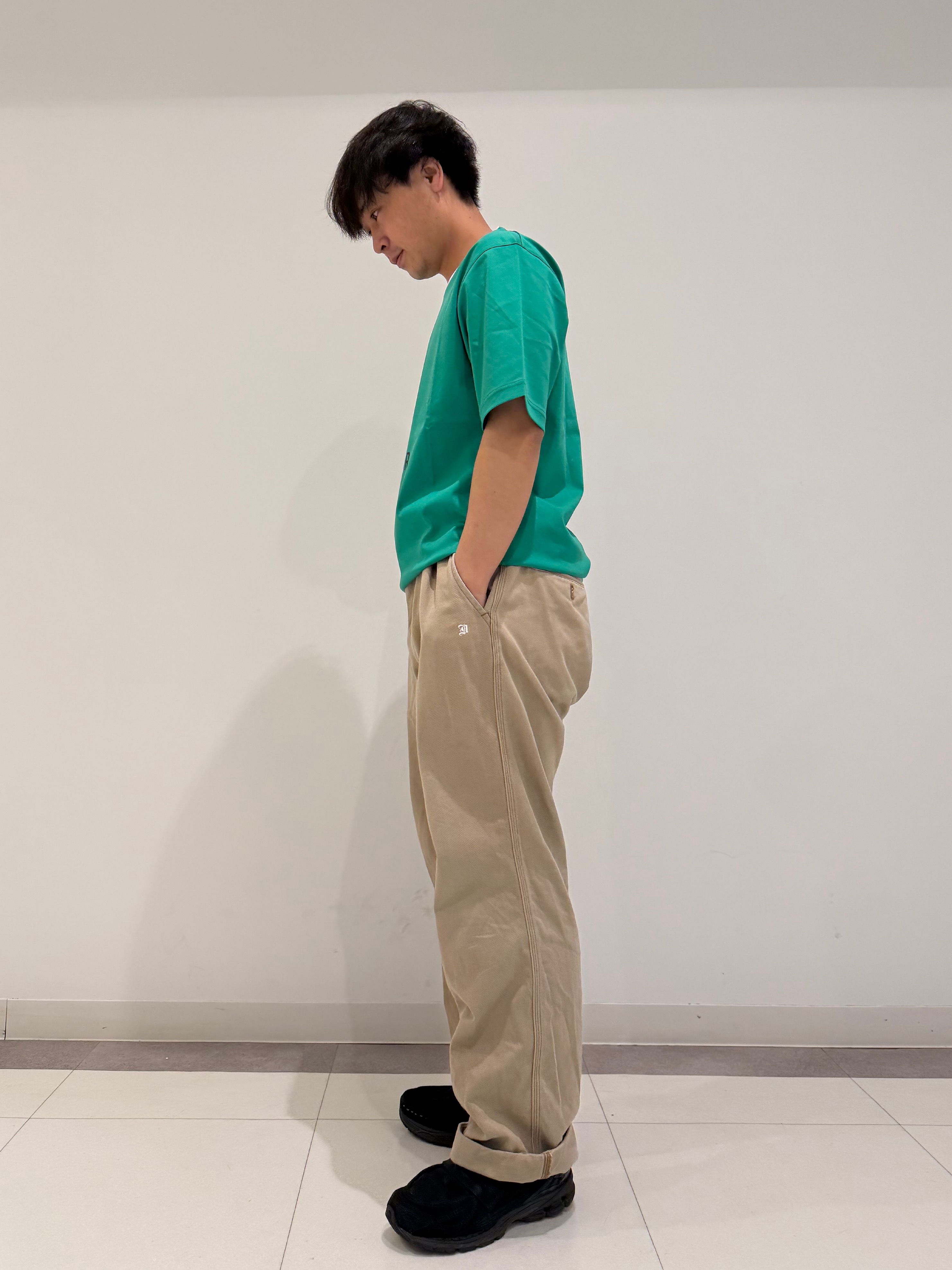 MATSUBARAさんの「DRESSTERIOR｜【接触冷感／抗菌防臭／消臭】ICE CLEAR COTTON ガンラビットTシャツ」を使ったコーディネート