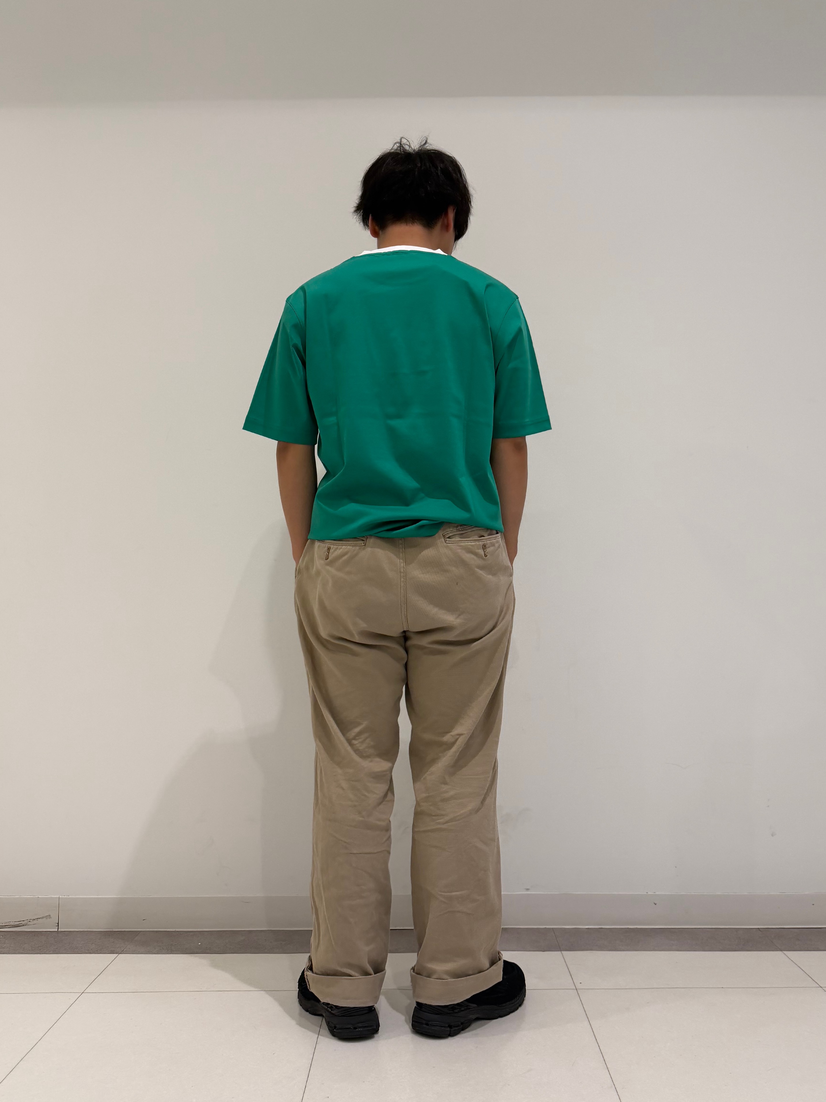 MATSUBARAさんの「DRESSTERIOR｜【接触冷感／抗菌防臭／消臭】ICE CLEAR COTTON ガンラビットTシャツ」を使ったコーディネート