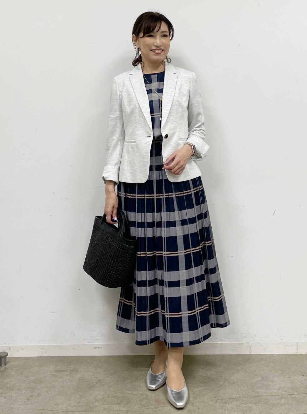 ayaさんの「Reflect｜【SS-4Lサイズ／UVカット／接触冷感】匠ジャケット／ベーシックテーラード」を使ったコーディネート