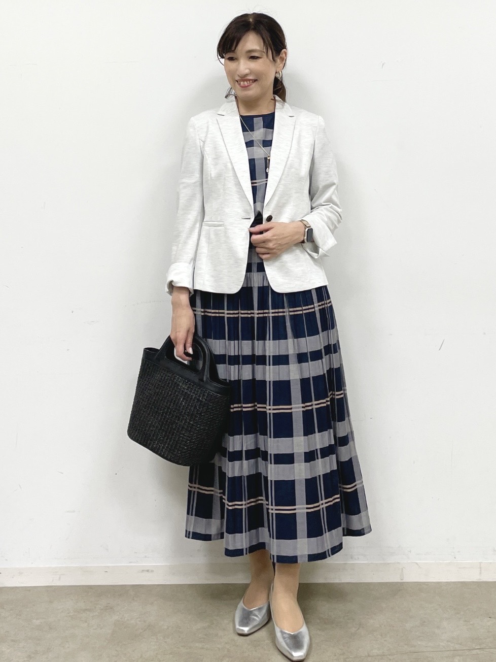 ayaさんの「Reflect｜【SS-4Lサイズ／UVカット／接触冷感】匠ジャケット／ベーシックテーラード」を使ったコーディネート