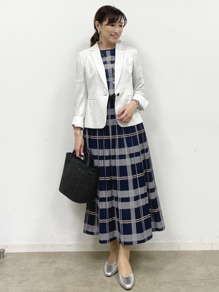 ayaさんの「Reflect｜【SS-4Lサイズ／UVカット／接触冷感】匠ジャケット／ベーシックテーラード」を使ったコーディネート