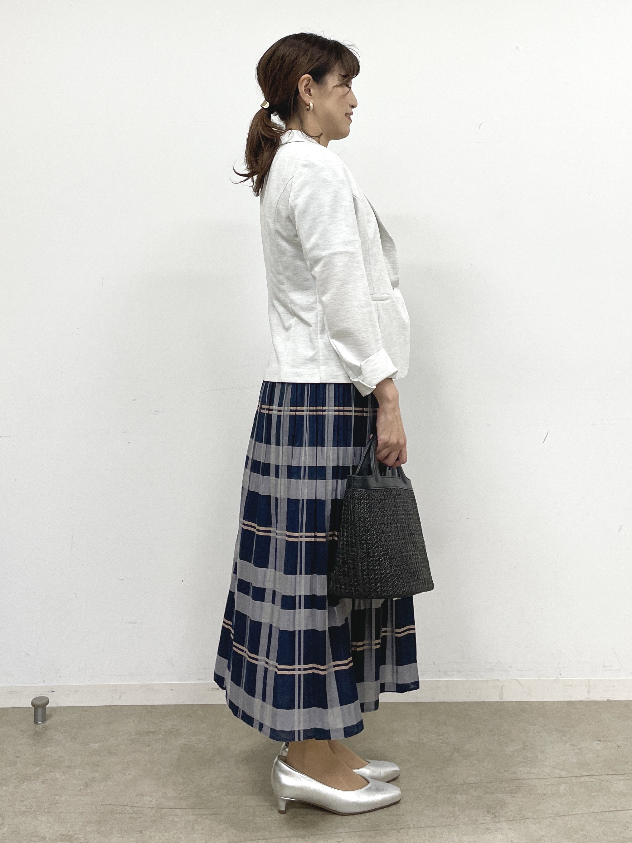 ayaさんの「Reflect｜【SS-4Lサイズ／UVカット／接触冷感】匠ジャケット／ベーシックテーラード」を使ったコーディネート