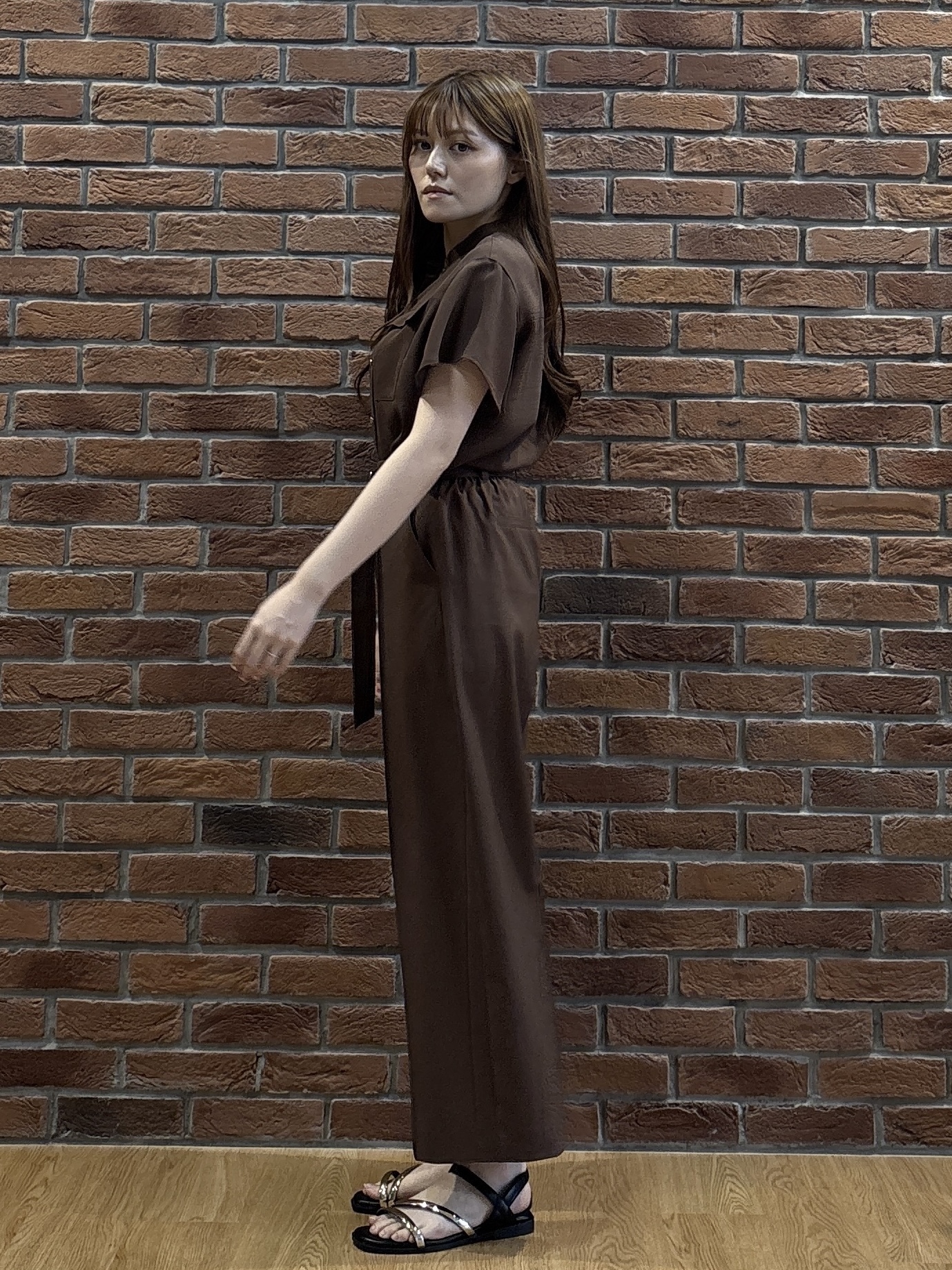 sayaさんの「grove｜【洗濯機OK・ひんやり/SETUP可】シワになりにくい、フレアスリーブブラウス」を使ったコーディネート