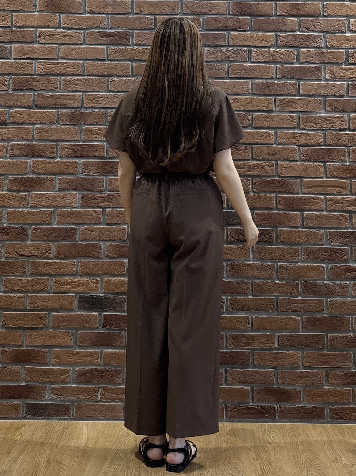 sayaさんの「grove｜【洗濯機OK・ひんやり/SETUP可】シワになりにくい、フレアスリーブブラウス」を使ったコーディネート