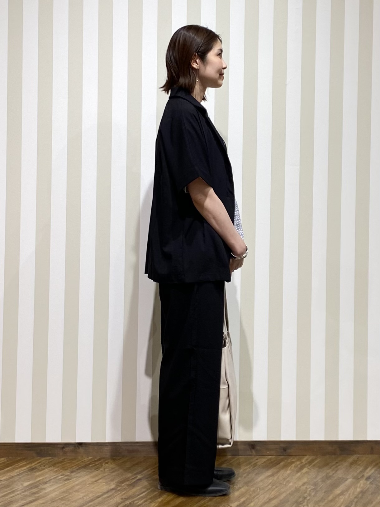 SAOさんの「SHOO･LA･RUE｜【高レビュー/洗濯機可/セットアップ可】軽凛(かろりん) ひんやり半袖ジャケット」を使ったコーディネート