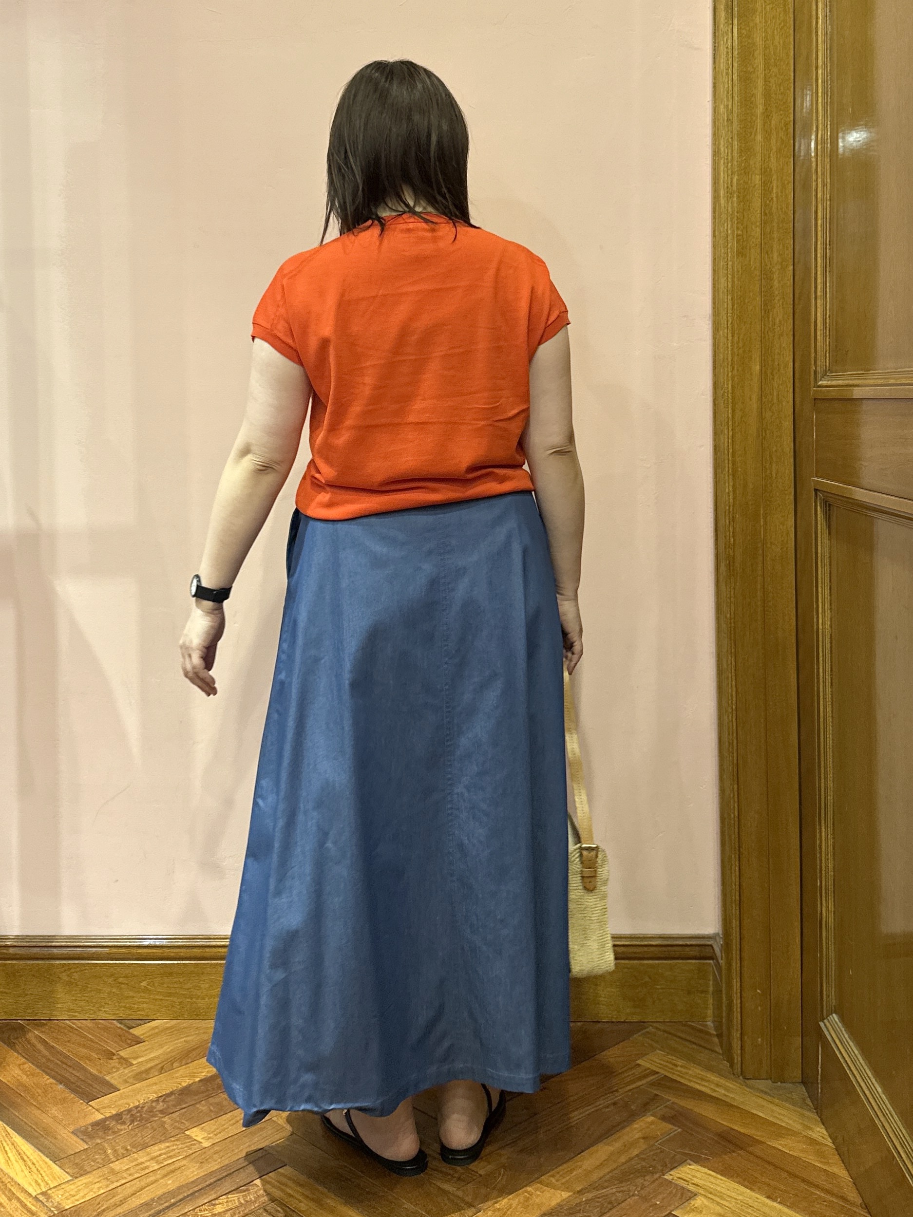 komatsuさんの「DRESSTERIOR｜【ウォッシャブル】コットンシルクフレンチスリーブニット」を使ったコーディネート