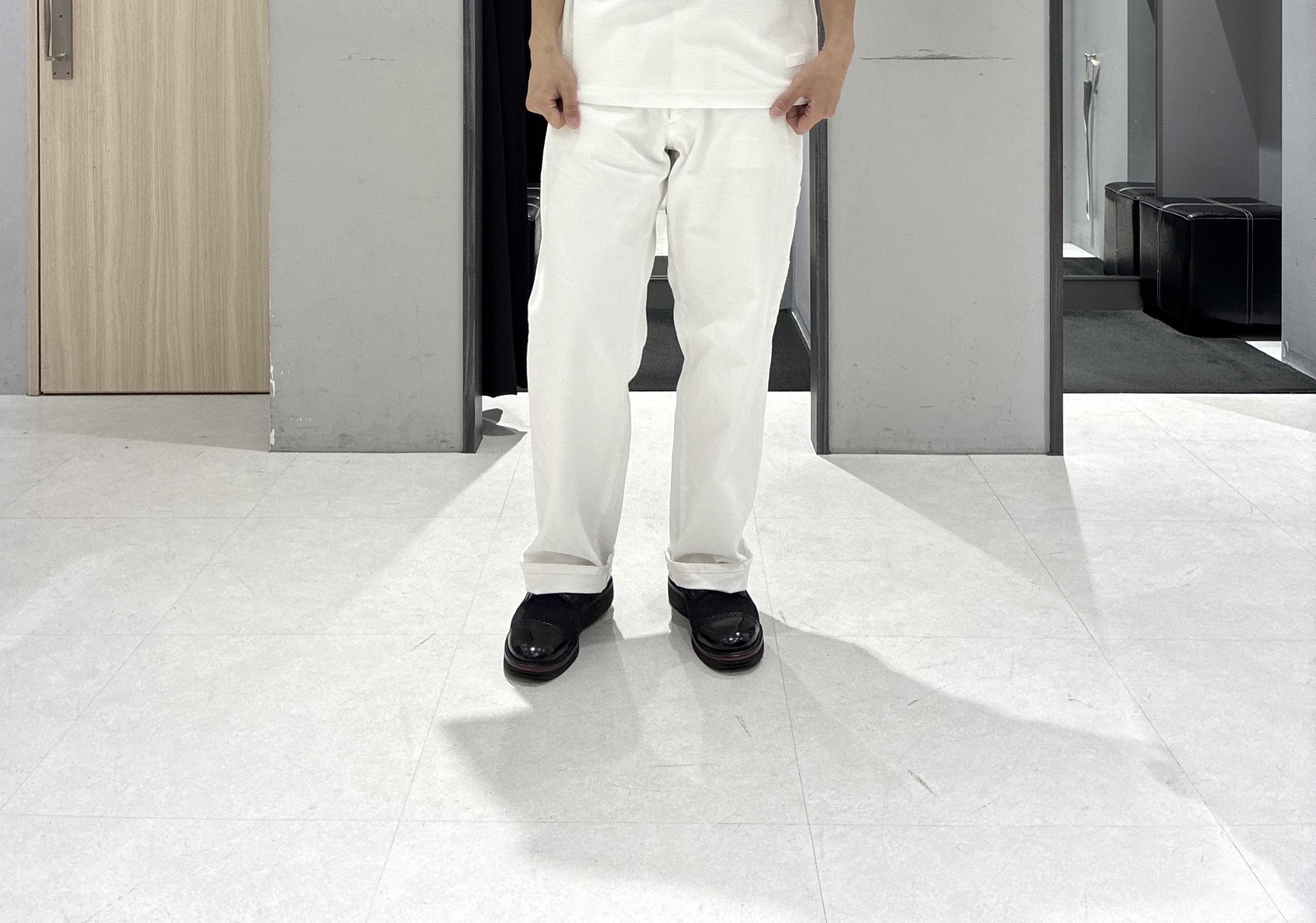 わいずみさんの「TAKEO KIKUCHI｜【接触冷感】ジャージストライプ シャツ」を使ったコーディネート