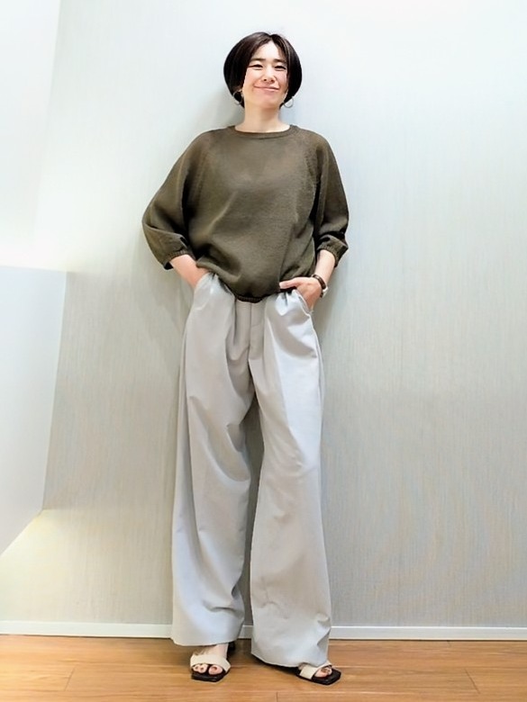 ミズタさんの「UNTITLED｜【洗える/ゆったり】クルーネックドライニット」を使ったコーディネート