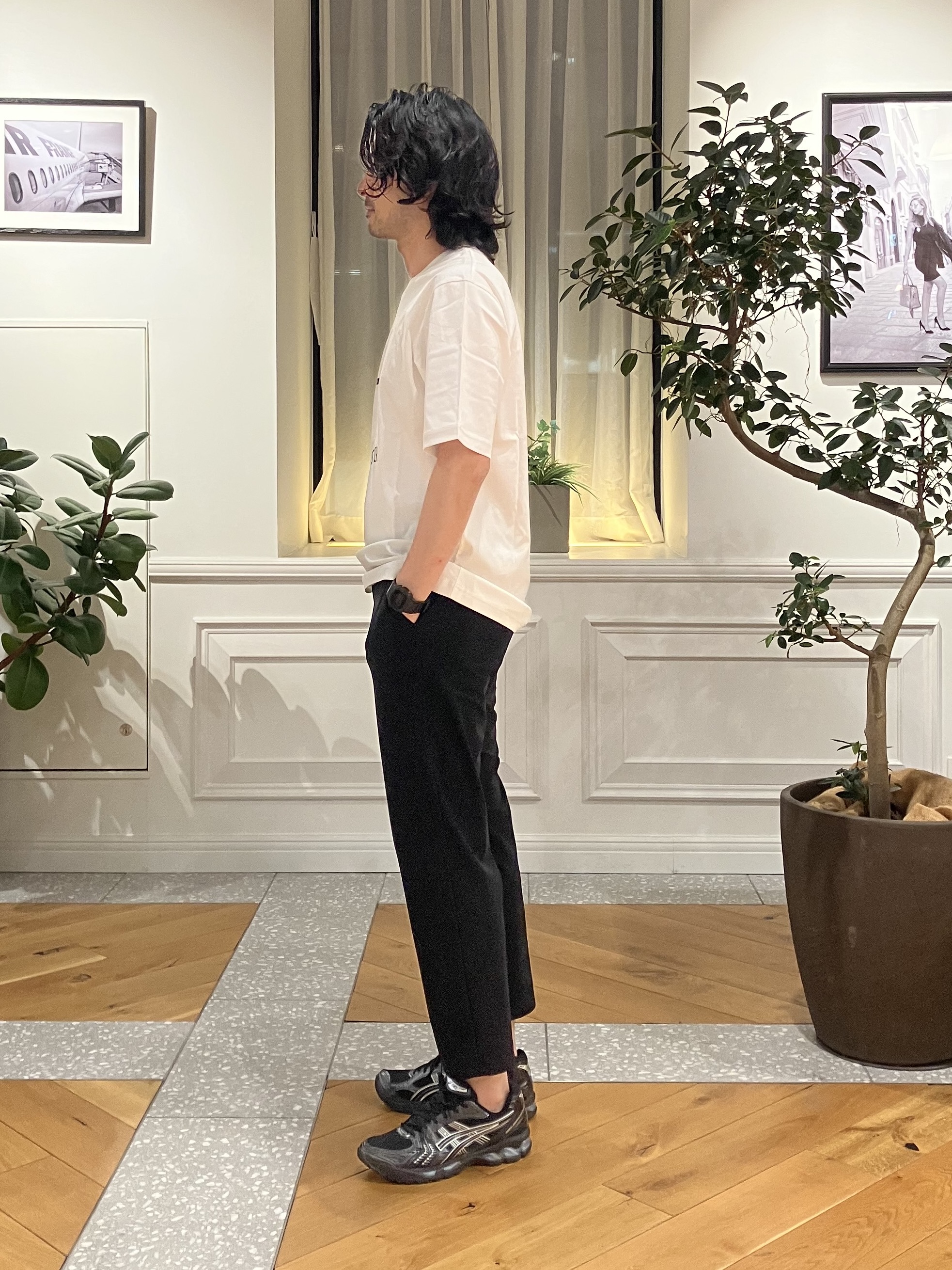 junyaさんの「DRESSTERIOR｜【接触冷感／抗菌防臭／消臭】ICE CLEAR COTTON ガンラビットTシャツ」を使ったコーディネート