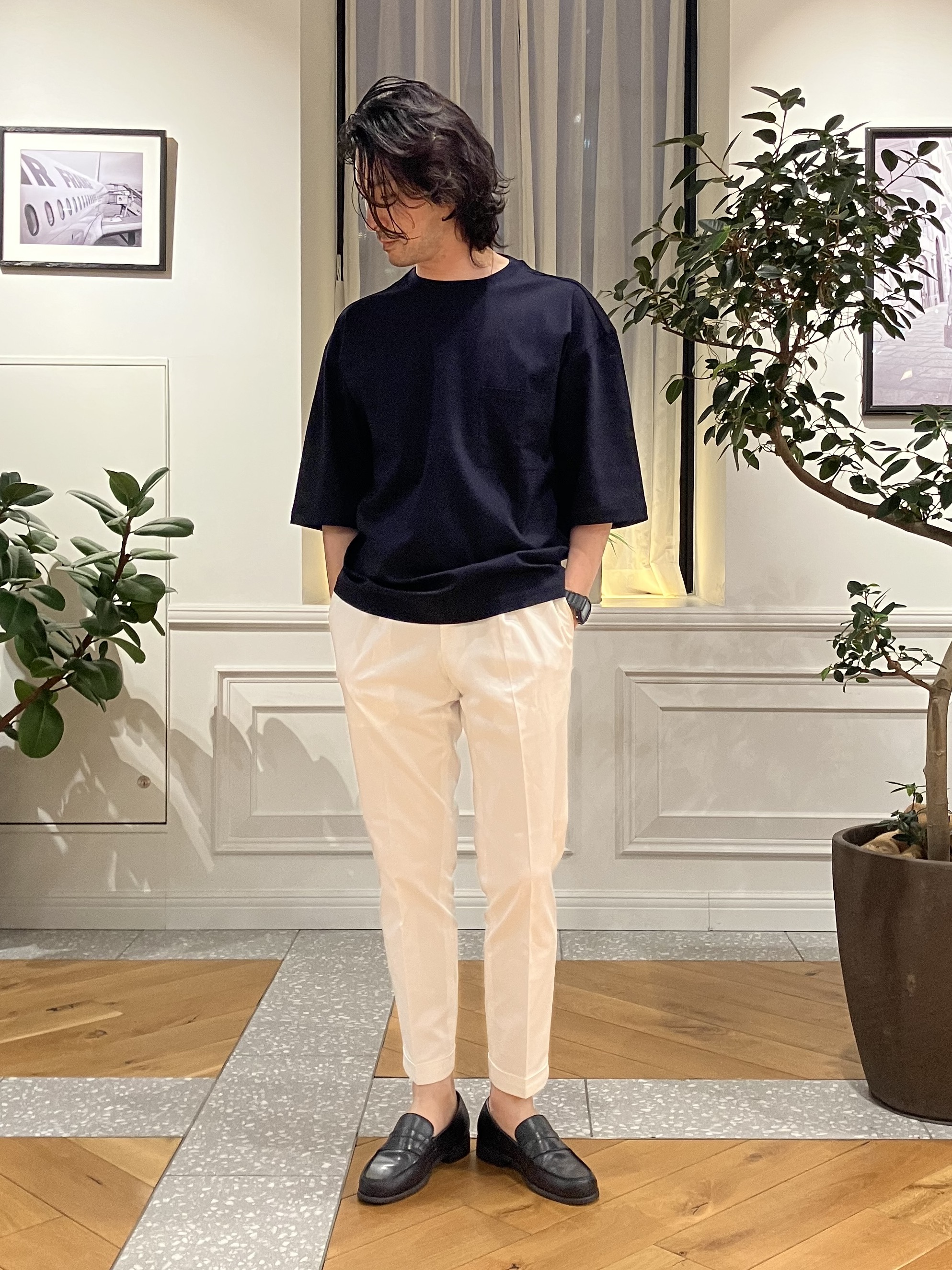 junyaさんの「DRESSTERIOR｜【干場義雅&times;DRESSTERIOR】ICE CLEAR COTTON Tシャツ」を使ったコーディネート