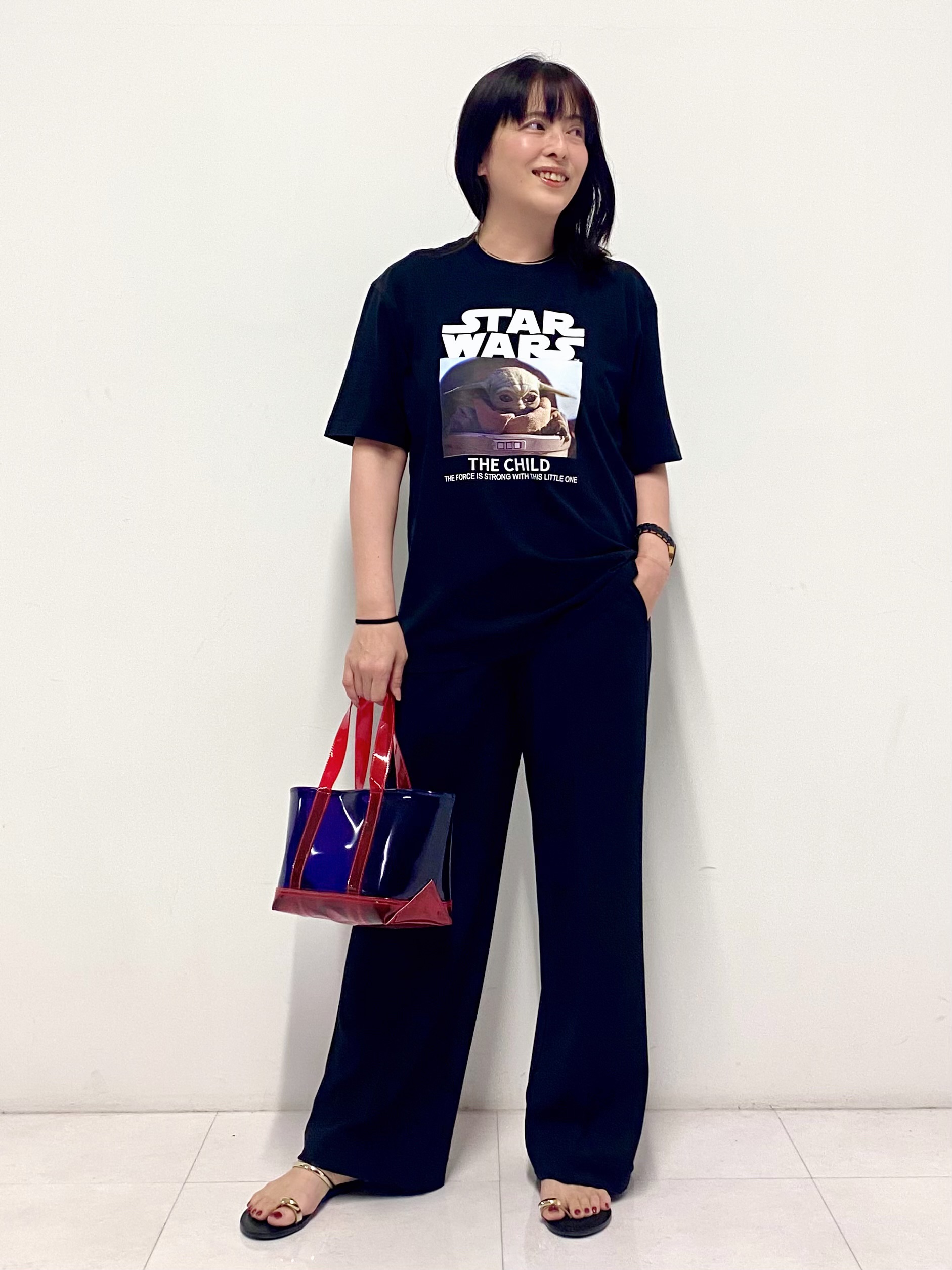 Sawaguchiさんの「DRESSTERIOR｜【接触冷感】STAR WARS カプセルグローグTシャツ」を使ったコーディネート