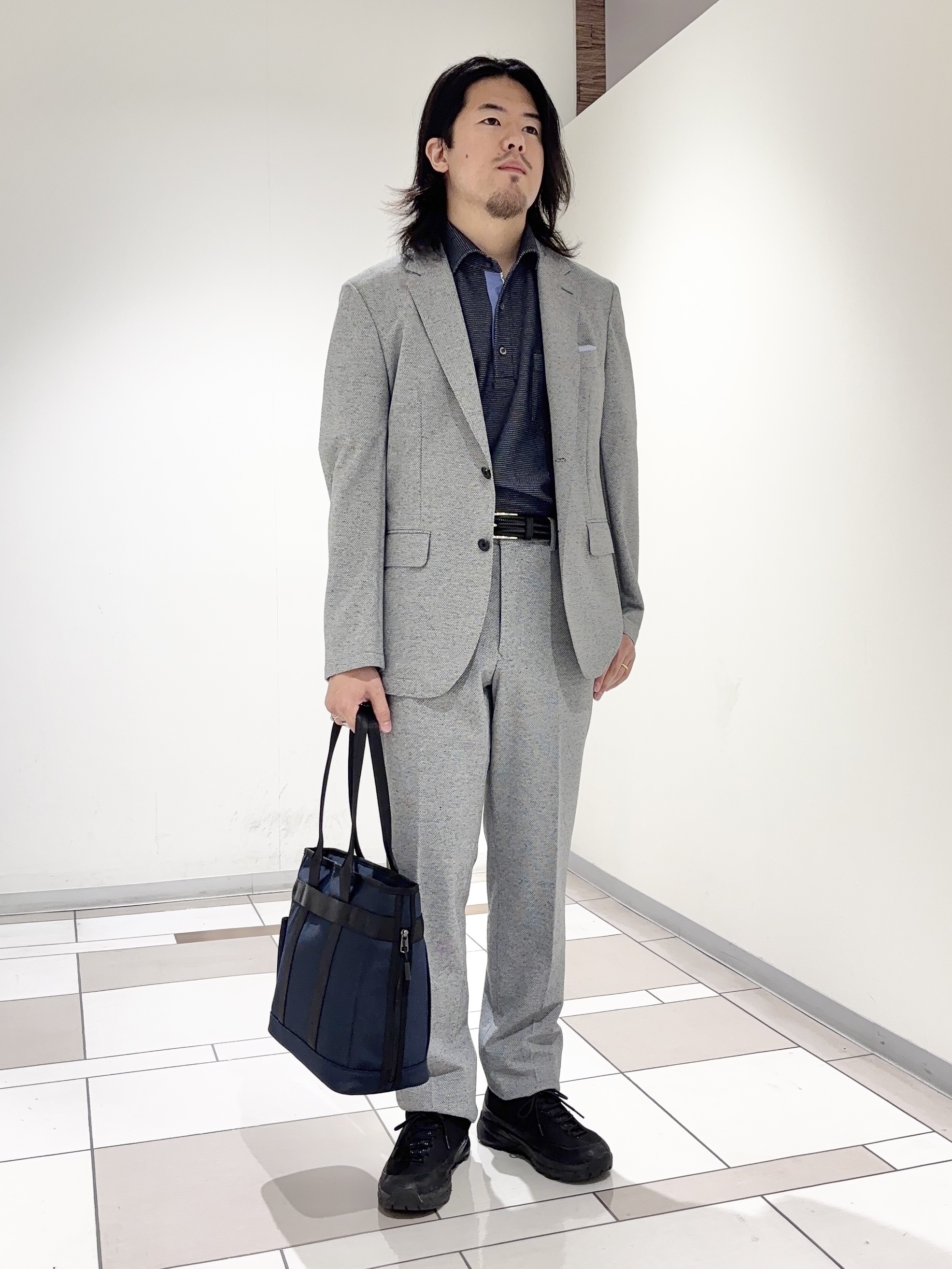 及川さんの「TAKEO KIKUCHI｜【抗菌防臭】CALCULO（R）ジャージ ジャケット」を使ったコーディネート