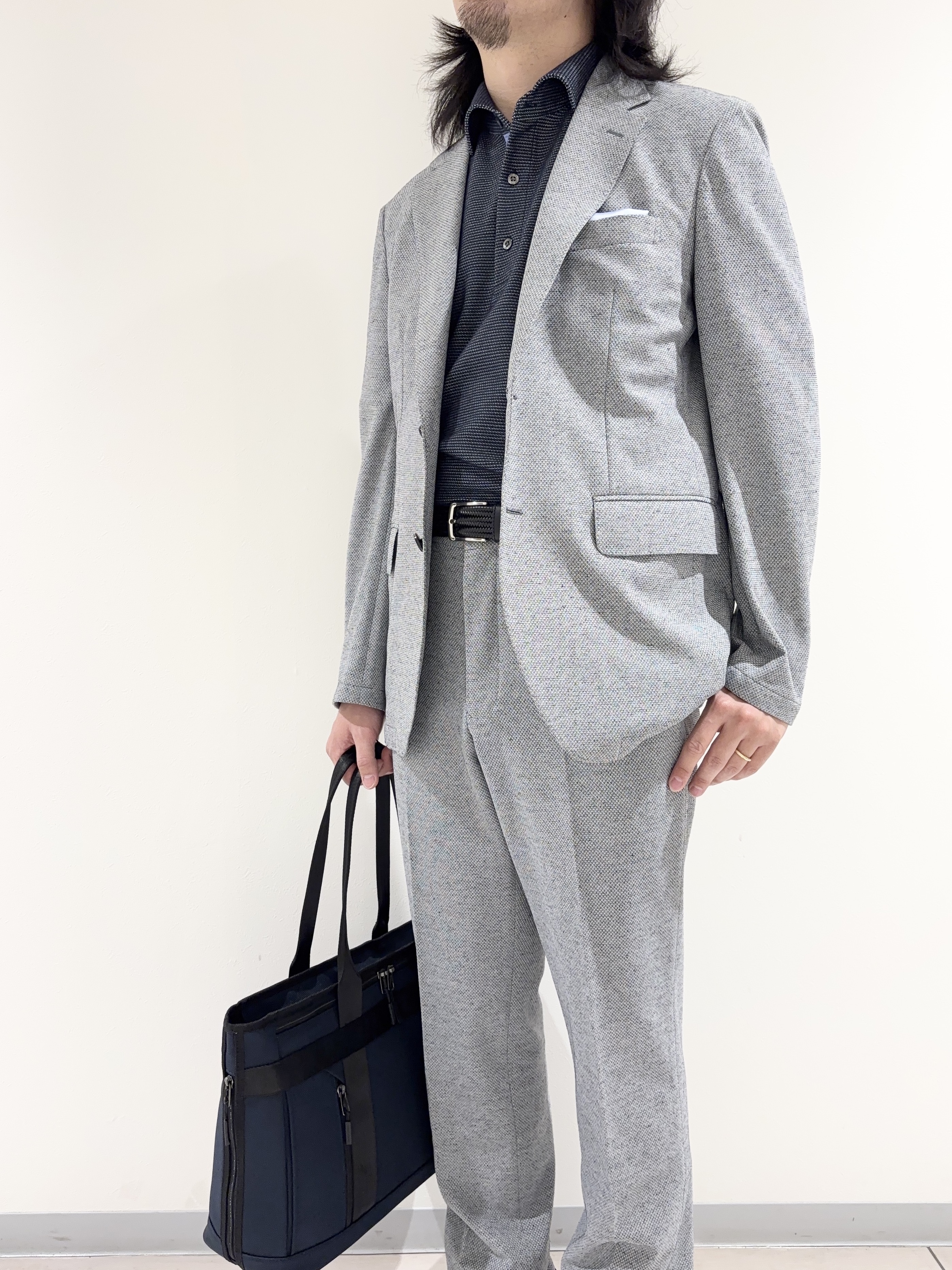 及川さんの「TAKEO KIKUCHI｜【抗菌防臭】CALCULO（R）ジャージ ジャケット」を使ったコーディネート