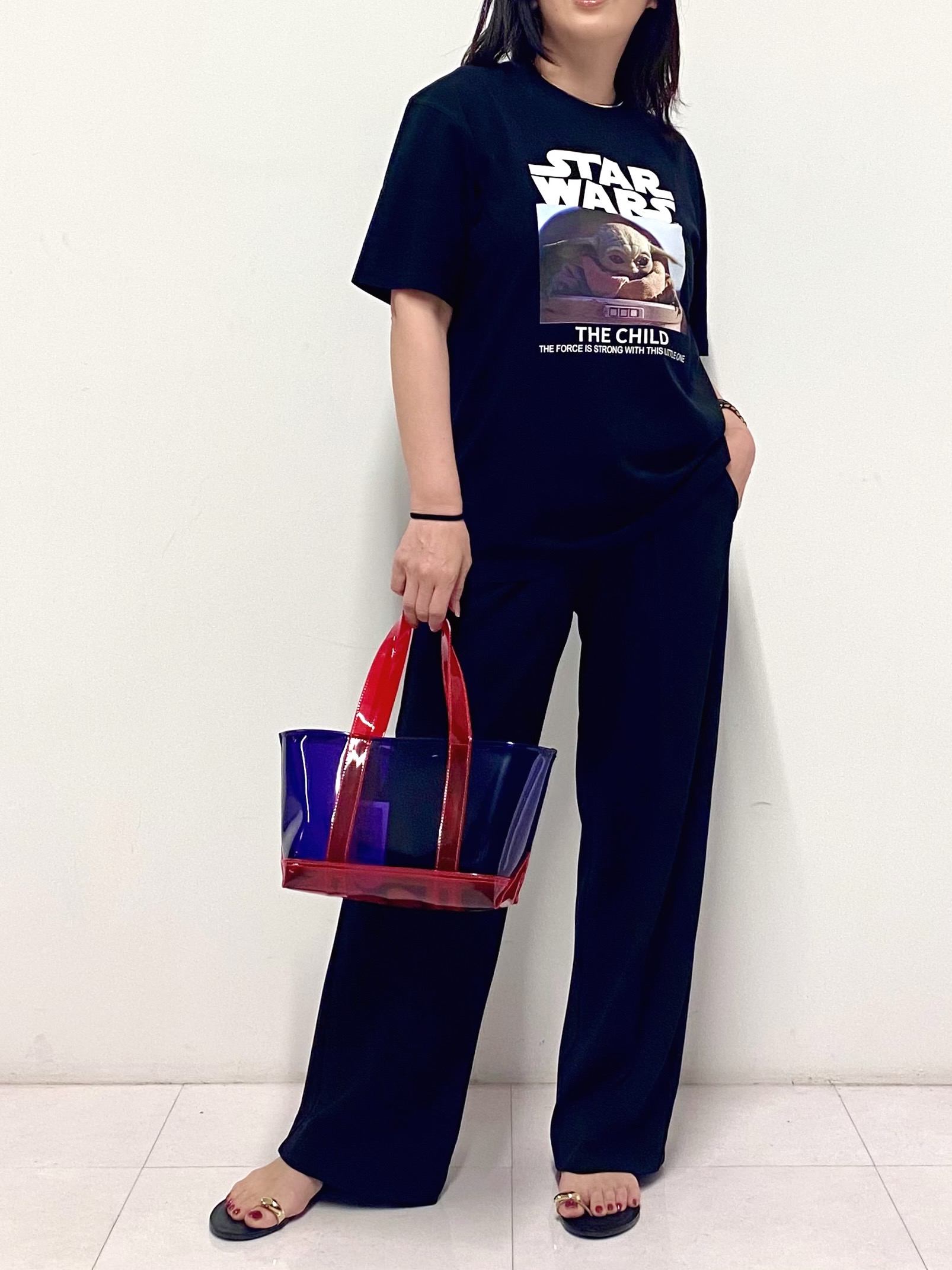 Sawaguchiさんの「DRESSTERIOR｜【接触冷感】STAR WARS カプセルグローグTシャツ」を使ったコーディネート