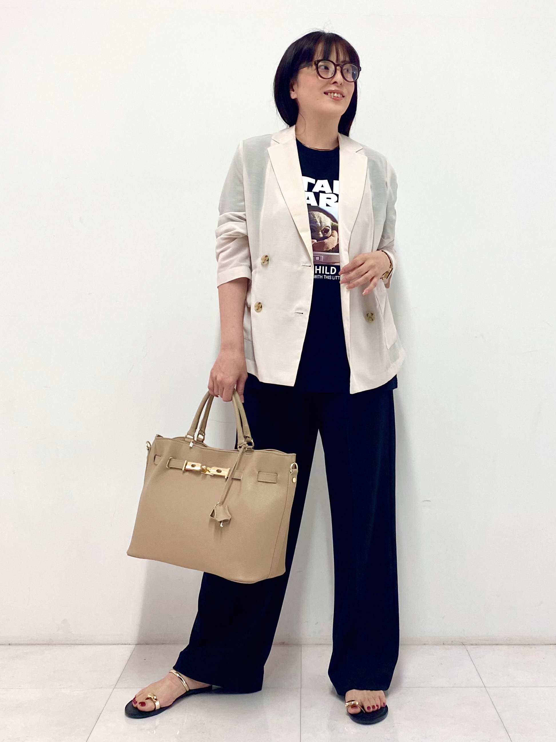 Sawaguchiさんの「DRESSTERIOR｜【接触冷感/防シワ機能/ウォッシャブル】クールタッチ リネンブレンドシアージャケット」を使ったコーディネート