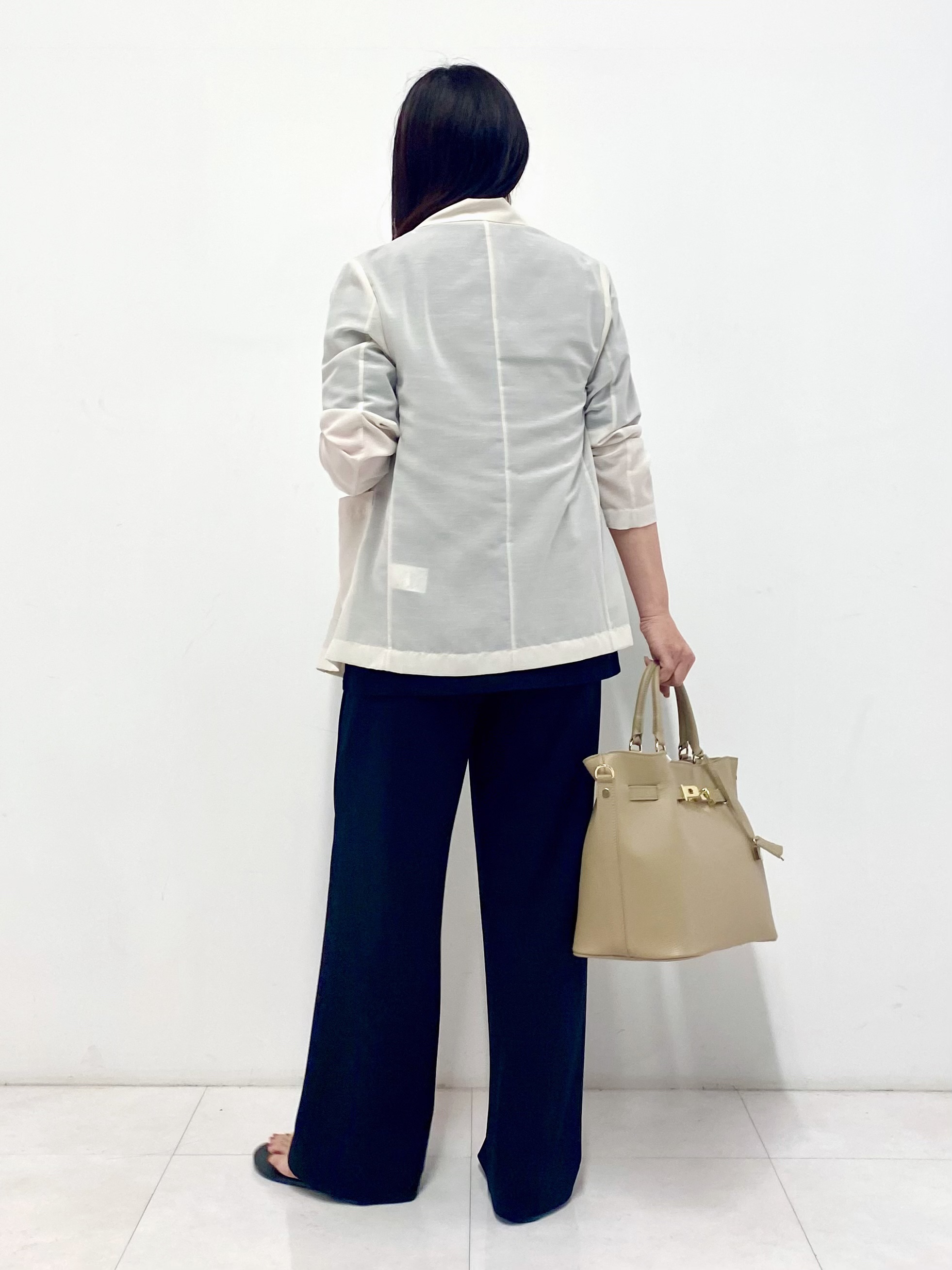 Sawaguchiさんの「DRESSTERIOR｜【接触冷感/防シワ機能/ウォッシャブル】クールタッチ リネンブレンドシアージャケット」を使ったコーディネート