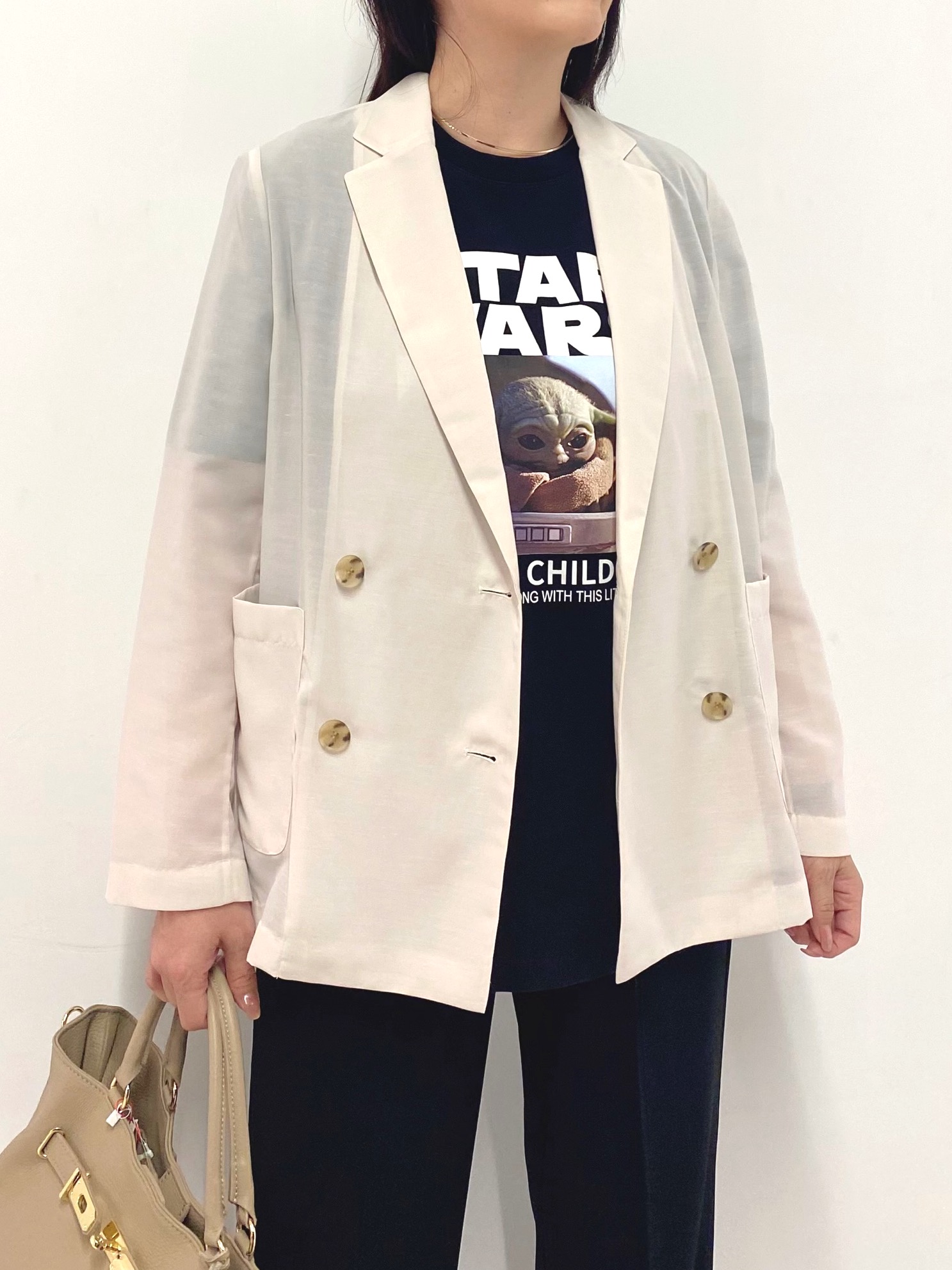 Sawaguchiさんの「DRESSTERIOR｜【接触冷感/防シワ機能/ウォッシャブル】クールタッチ リネンブレンドシアージャケット」を使ったコーディネート