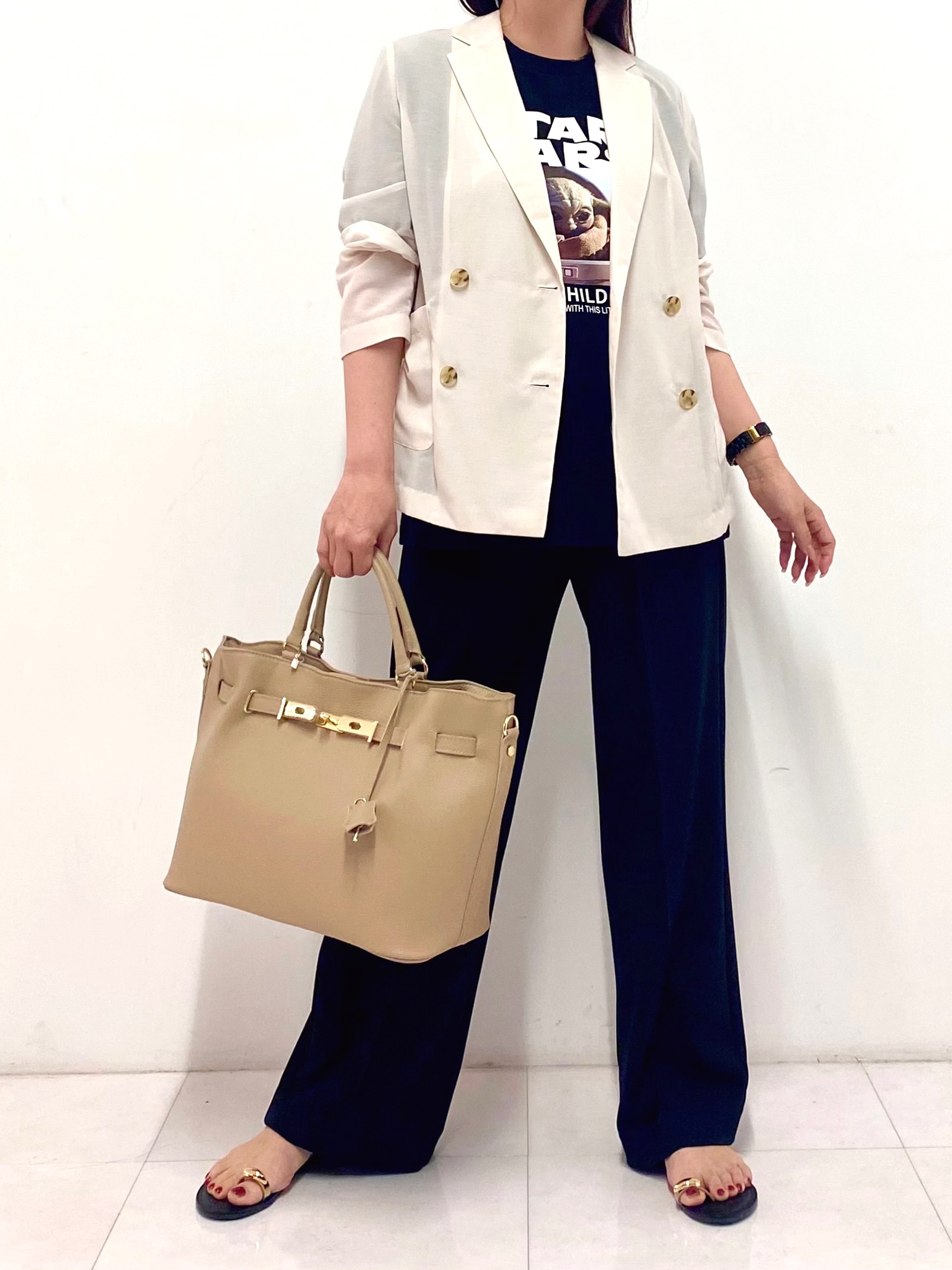 Sawaguchiさんの「DRESSTERIOR｜【接触冷感/防シワ機能/ウォッシャブル】クールタッチ リネンブレンドシアージャケット」を使ったコーディネート